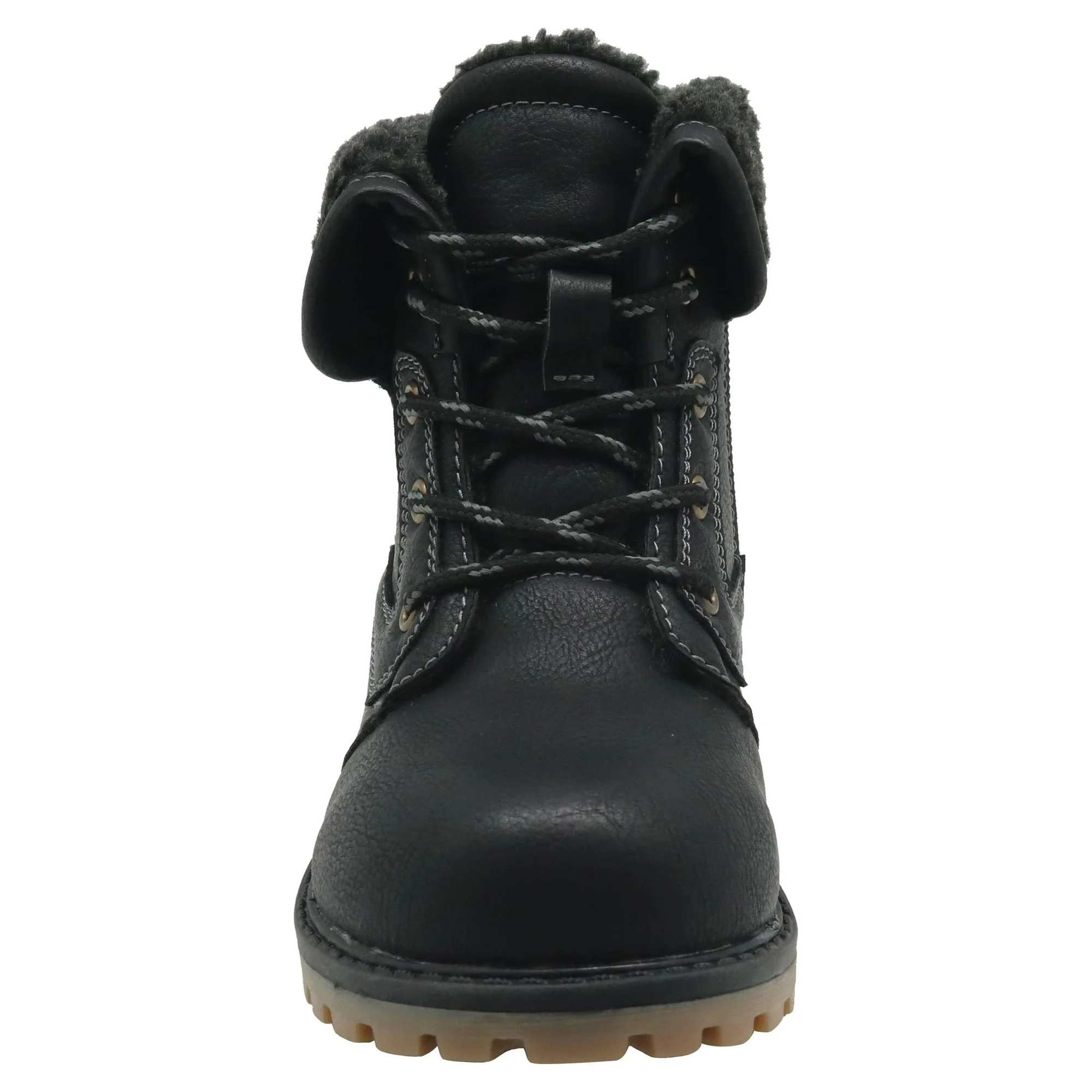 Apakowa New Boy's Winter Snow Boots (Toddler/Little Kid)-LC781-Black