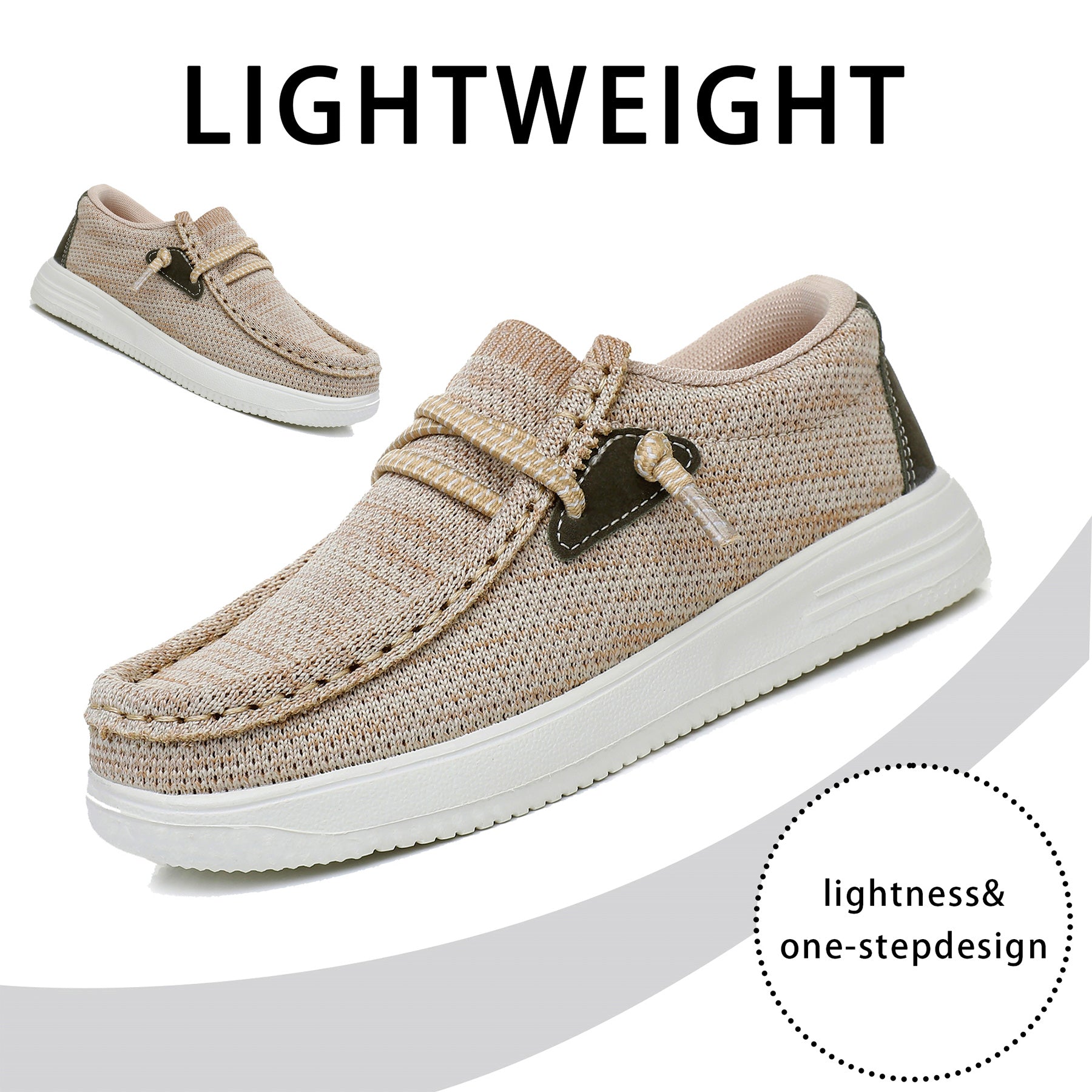 Apakowa Kids Boys Girls Slip On Loafers Boat Shoes for Toddler Little/Big Kid-XFQ127-LightBrown