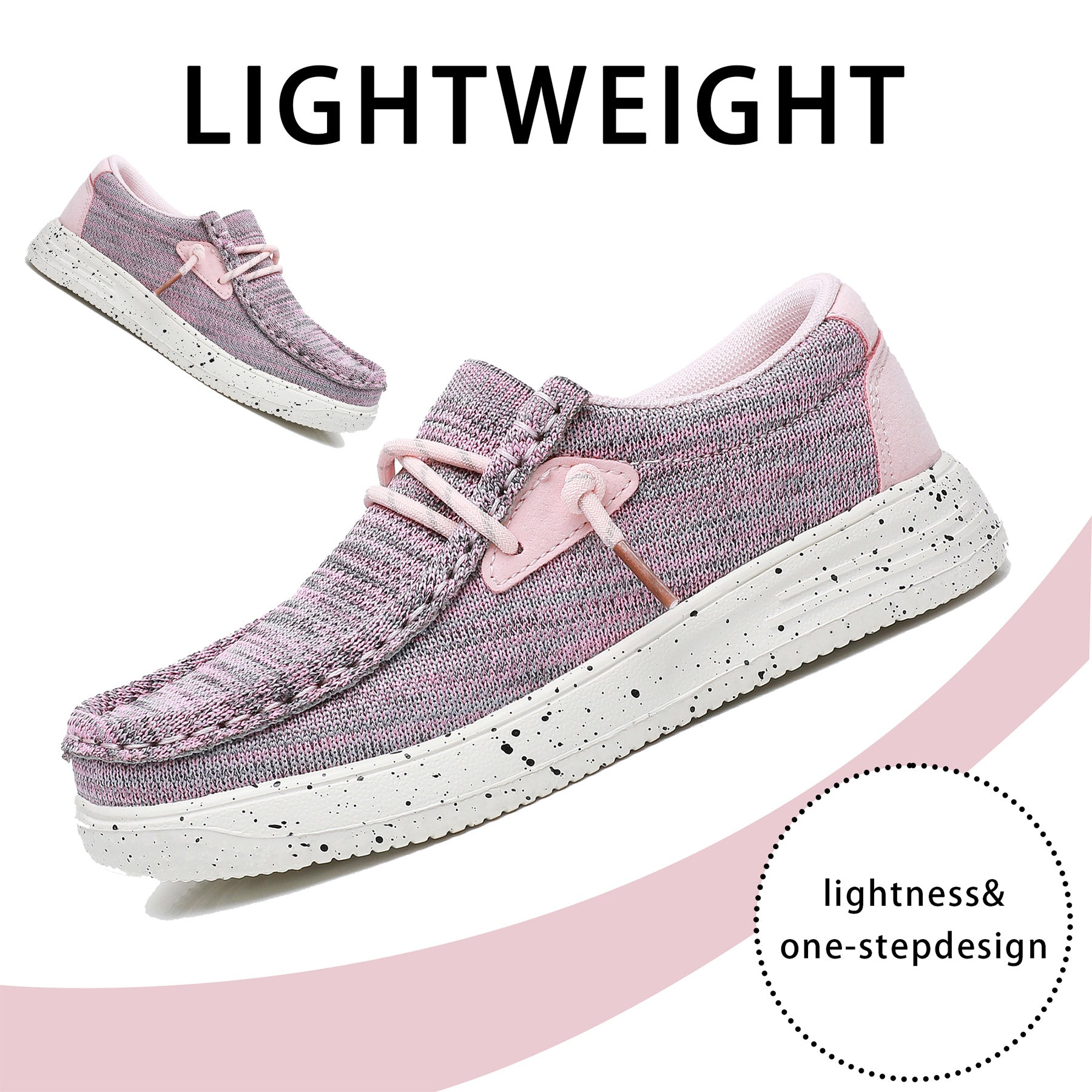 Apakowa Kids Boys Girls Slip On Loafers Boat Shoes for Toddler Little/Big Kid-XFQ127-Pink