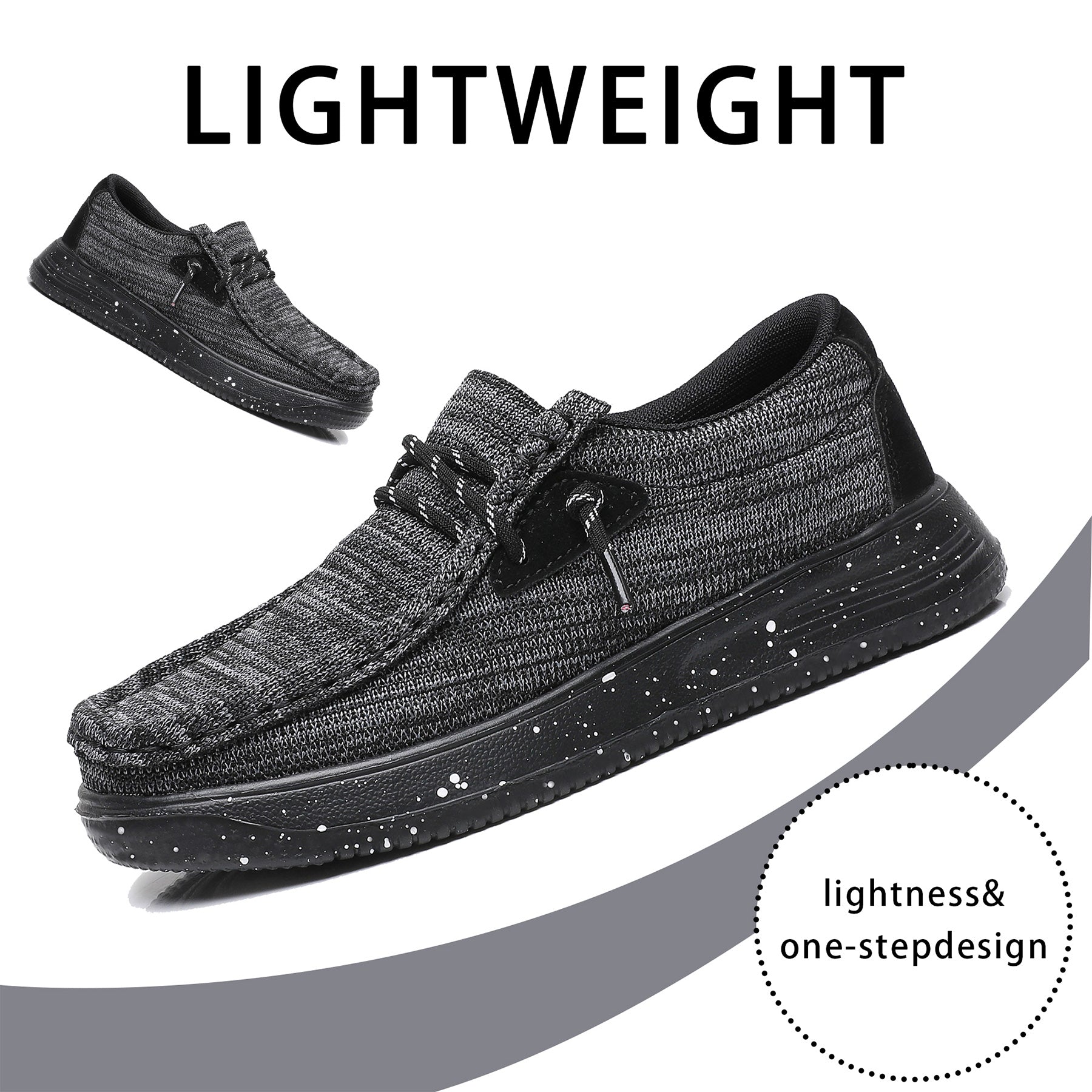 Apakowa Kids Boys Girls Slip On Loafers Boat Shoes for Toddler Little/Big Kid-XFQ127-Black