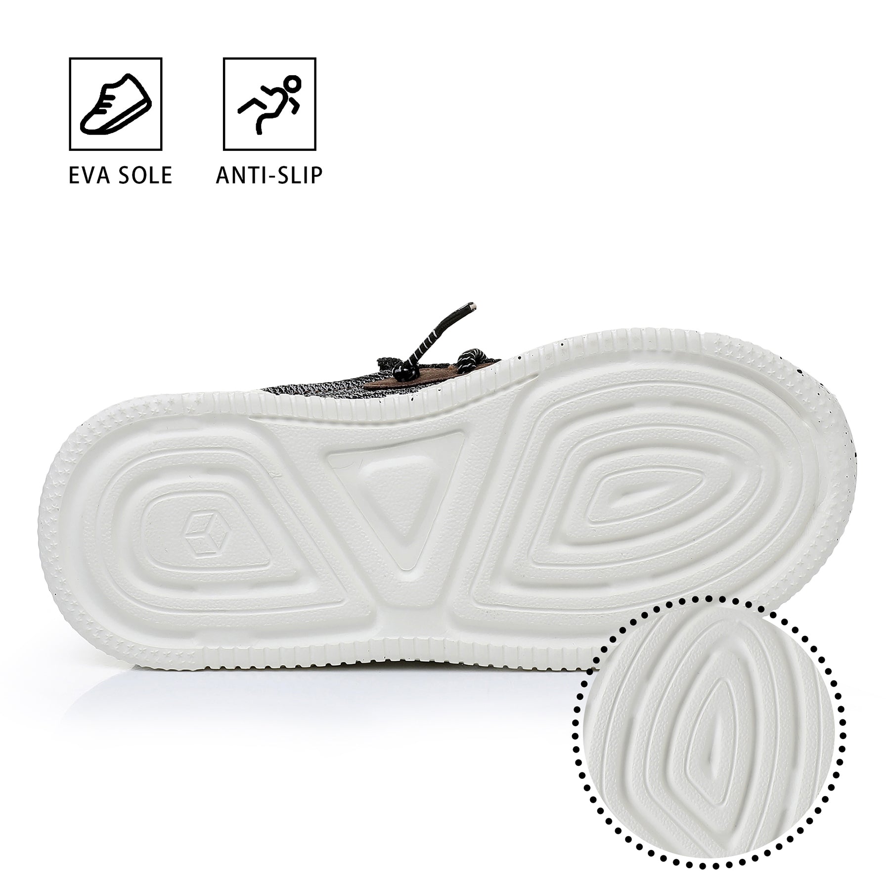 Apakowa Kids Boys Girls Loafers Slip On Boat Shoes for Toddler Little/Big Kid-XFQ520-Black