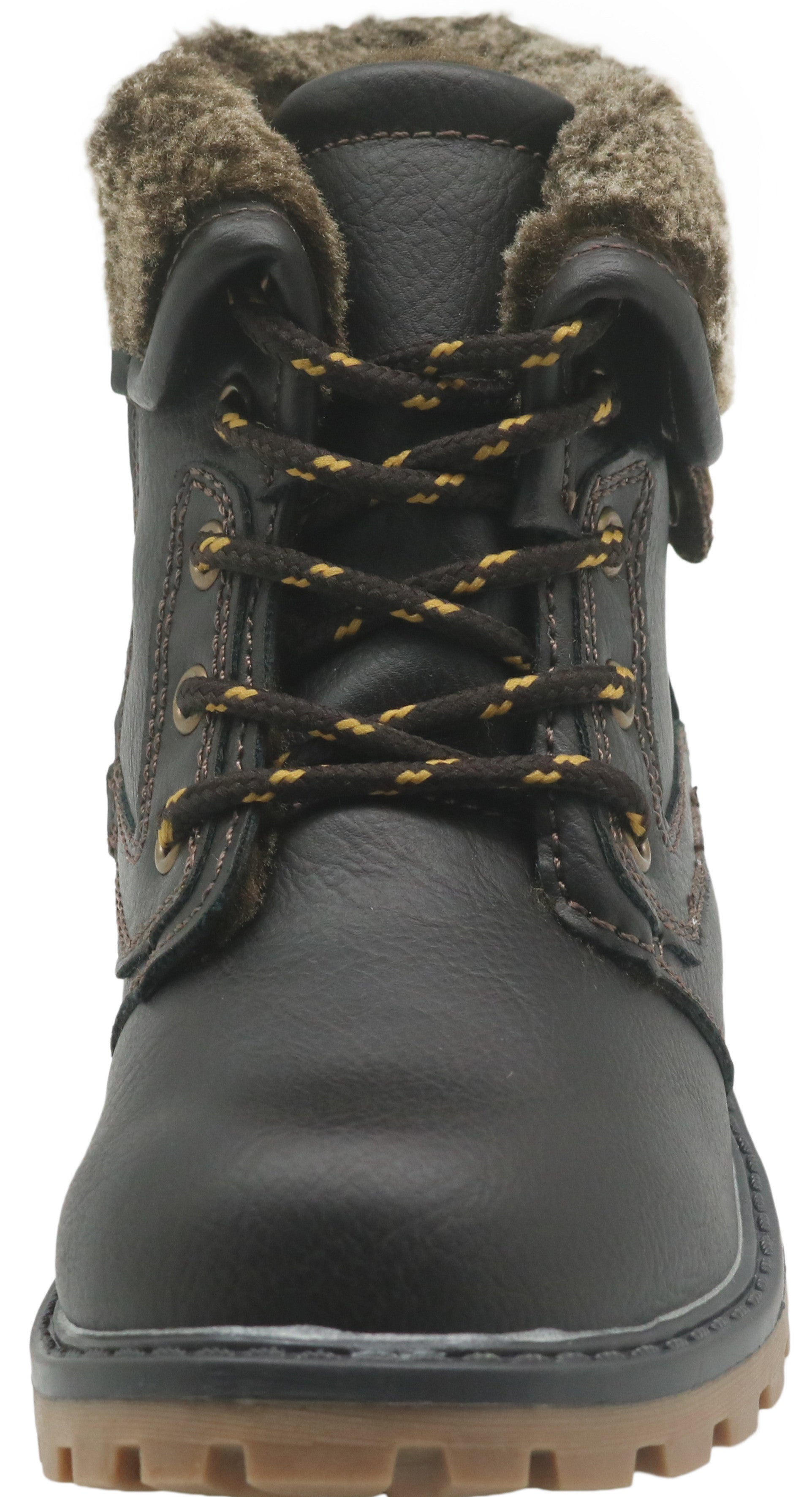 Apakowa New Boy's Winter Snow Boots (Toddler/Little Kid)-LC781-Brown