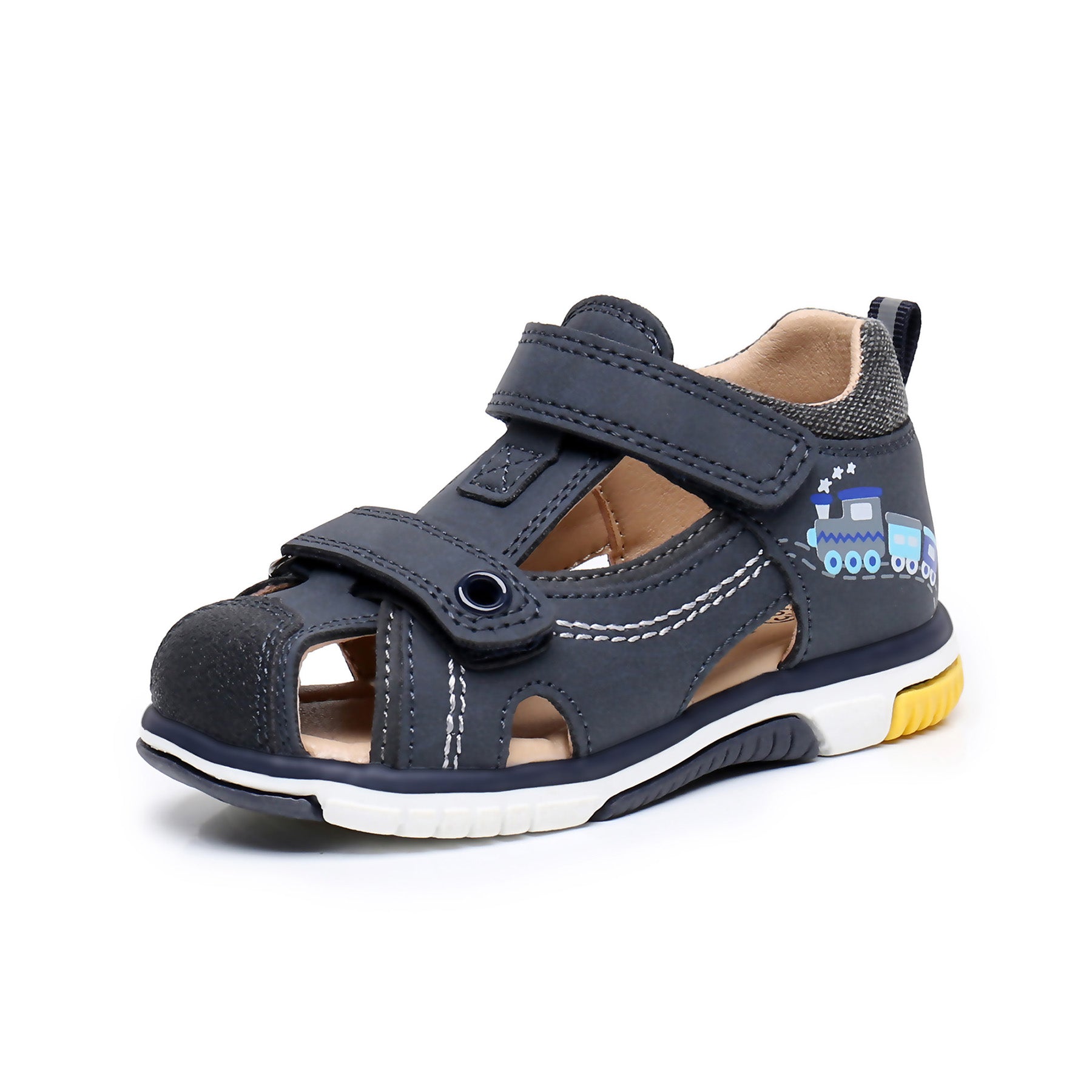 Apakowa Toddler Boys Sandals with Arch Suppoer BSD1021-navy