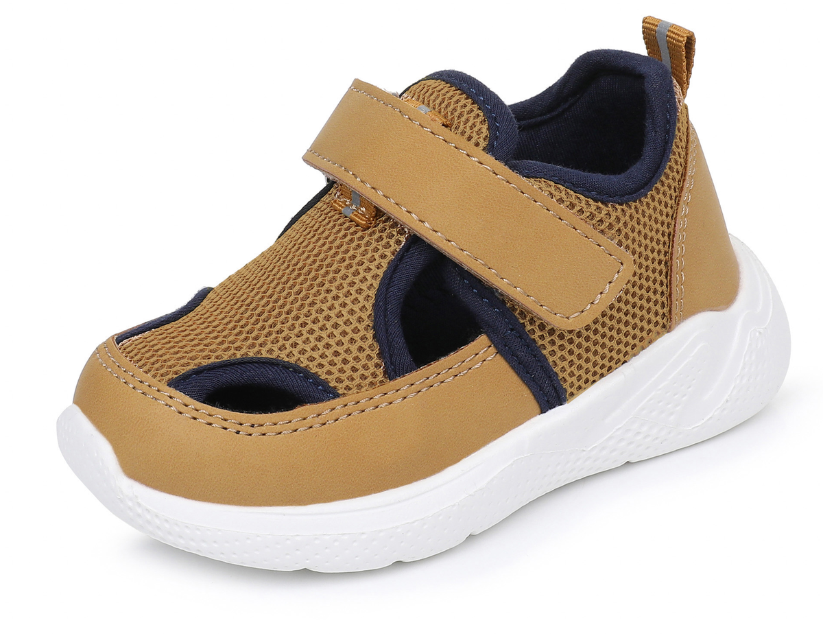 Blikcon Infant & Toddler Boys and Girls Closed-Toe Sandals – Breathable Mesh First Walker Shoes with Adjustable Strap, Lightweight Non-Slip Summer Shoes for 6–24 Months
