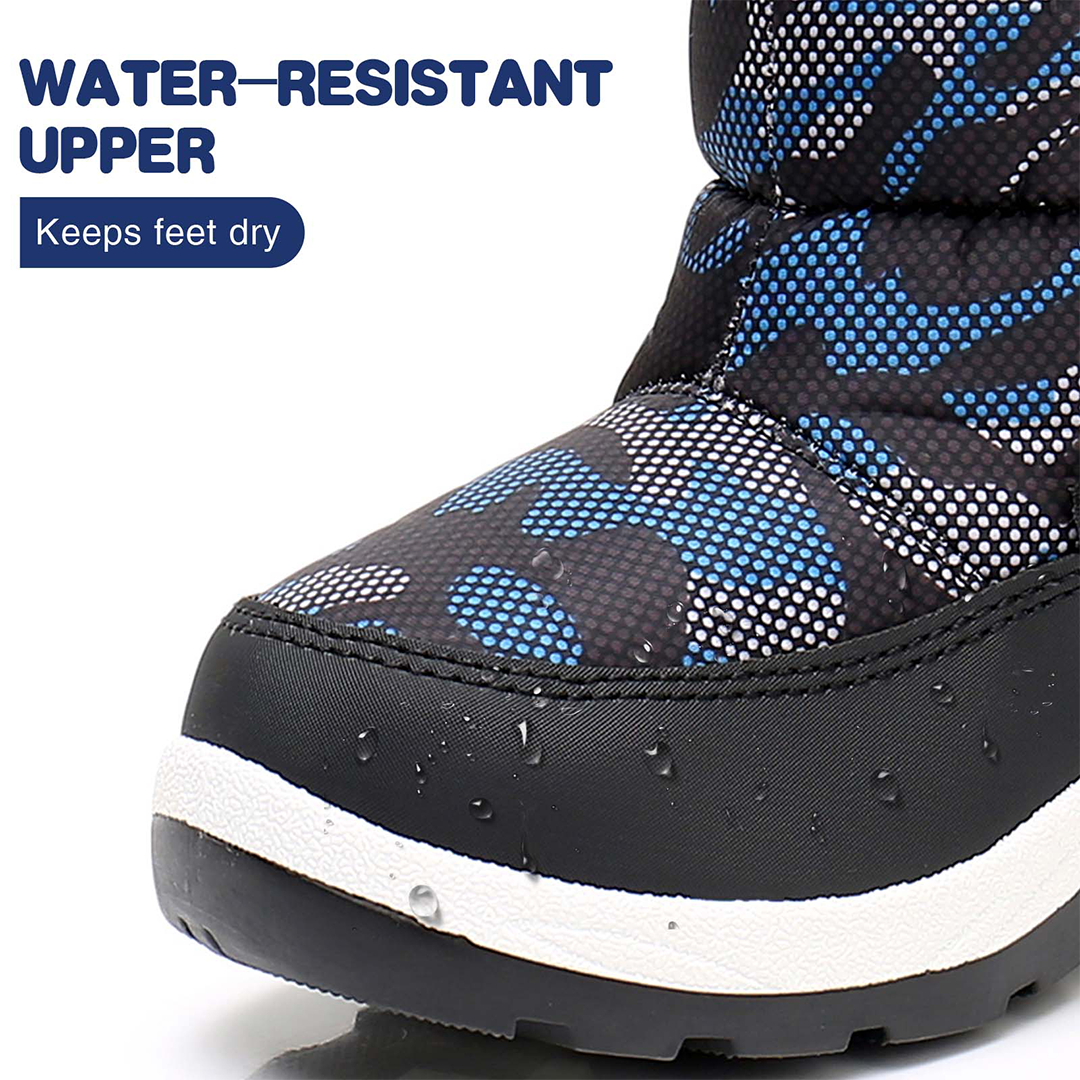 Apakowa Kids Boys Cold Weather Water Resistant Winter Snow Boots (Toddler/Little Kid/Big Kid)-FXJNKZK-H8326-blue