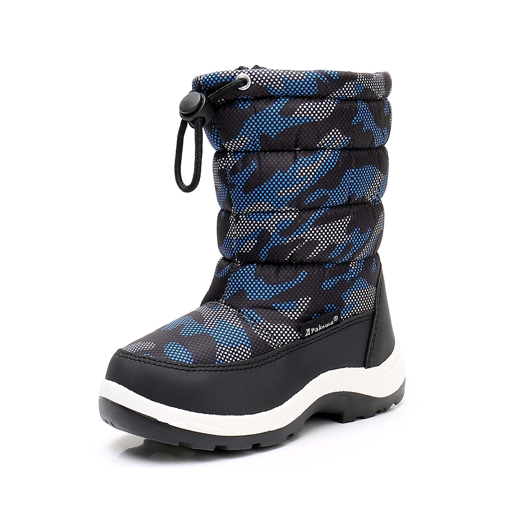 Apakowa Kids Boys Cold Weather Water Resistant Winter Snow Boots (Toddler/Little Kid/Big Kid)-FXJNKZK-H8326-blue