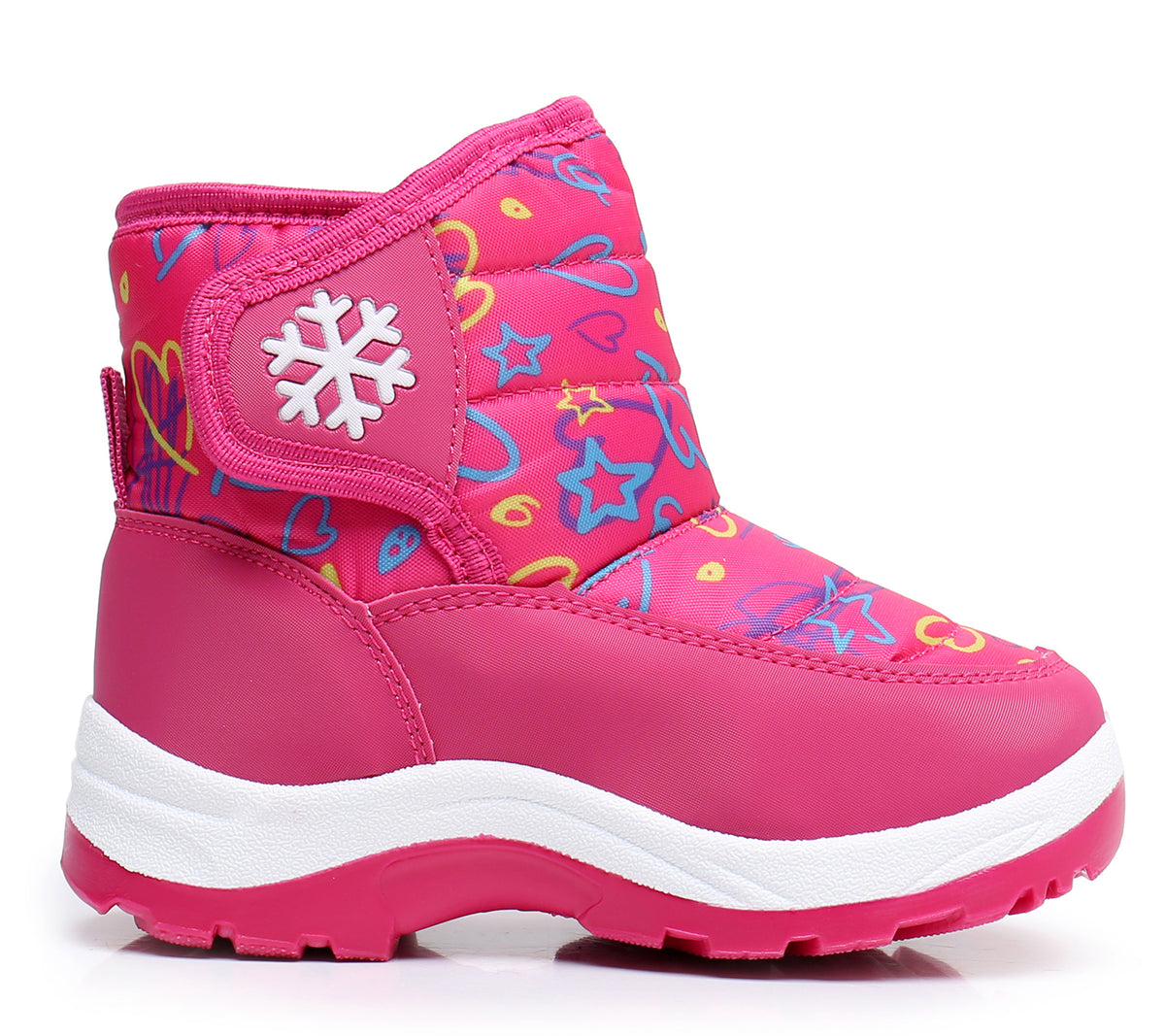 Blikcon Boys Girls Snow Boots Water Resistance Cold Weather Winter Boots-HDL010-PeachStar