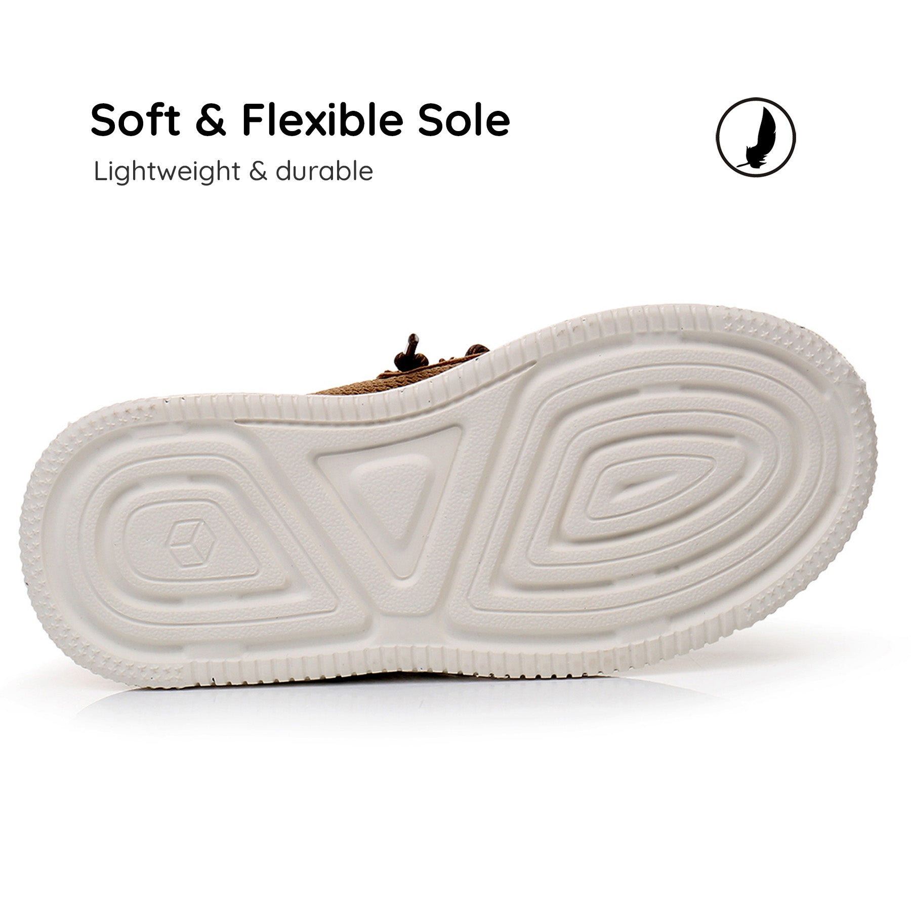 Apakowa Kids Boys Girls Loafers Slip-On Casual Walking Shoes-XFQ627-Brown