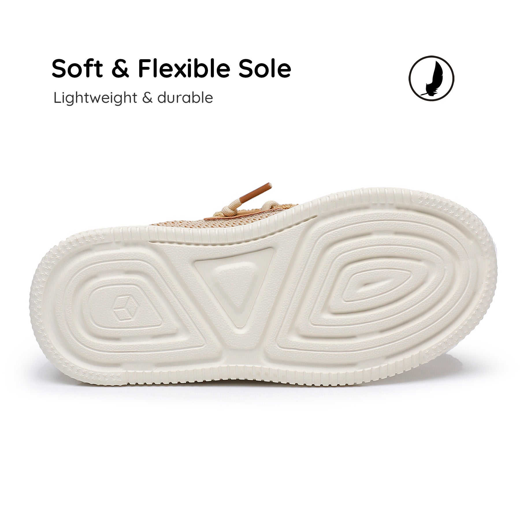 Apakowa Kids Boys Girls Loafers Slip-On Casual Walking Shoes-XFQ627-LightBrown