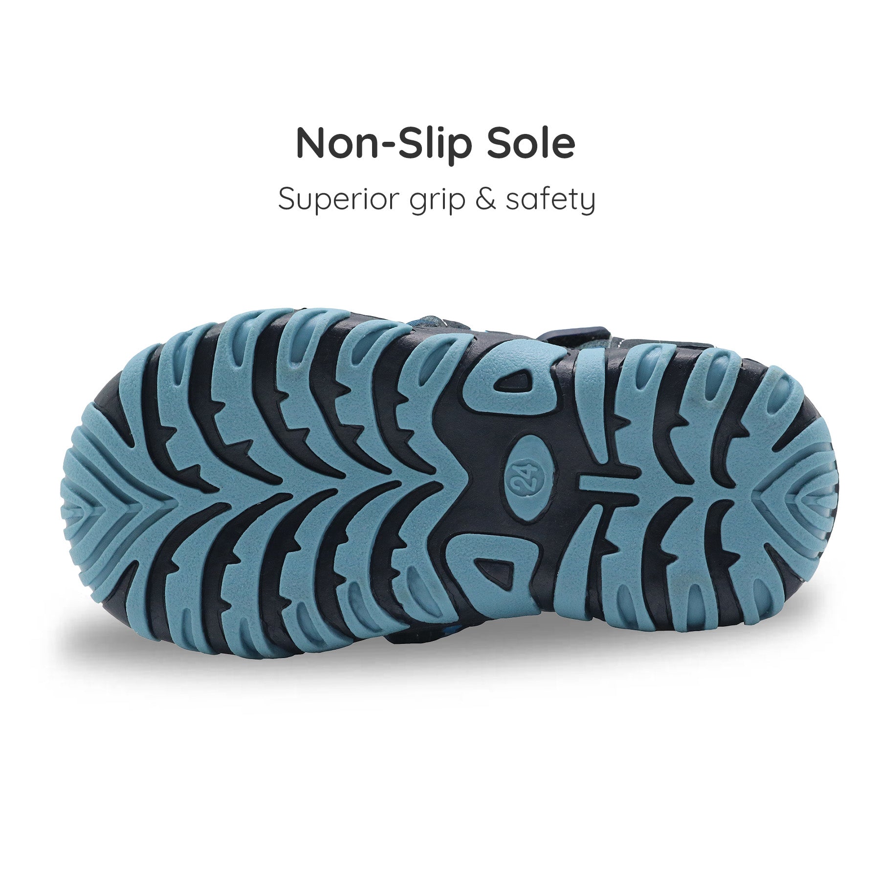 Apakowa Boys Sport Sandals with Arch Suppoer for Toddler Little Kid QDSFFAZ-Y605New-blue