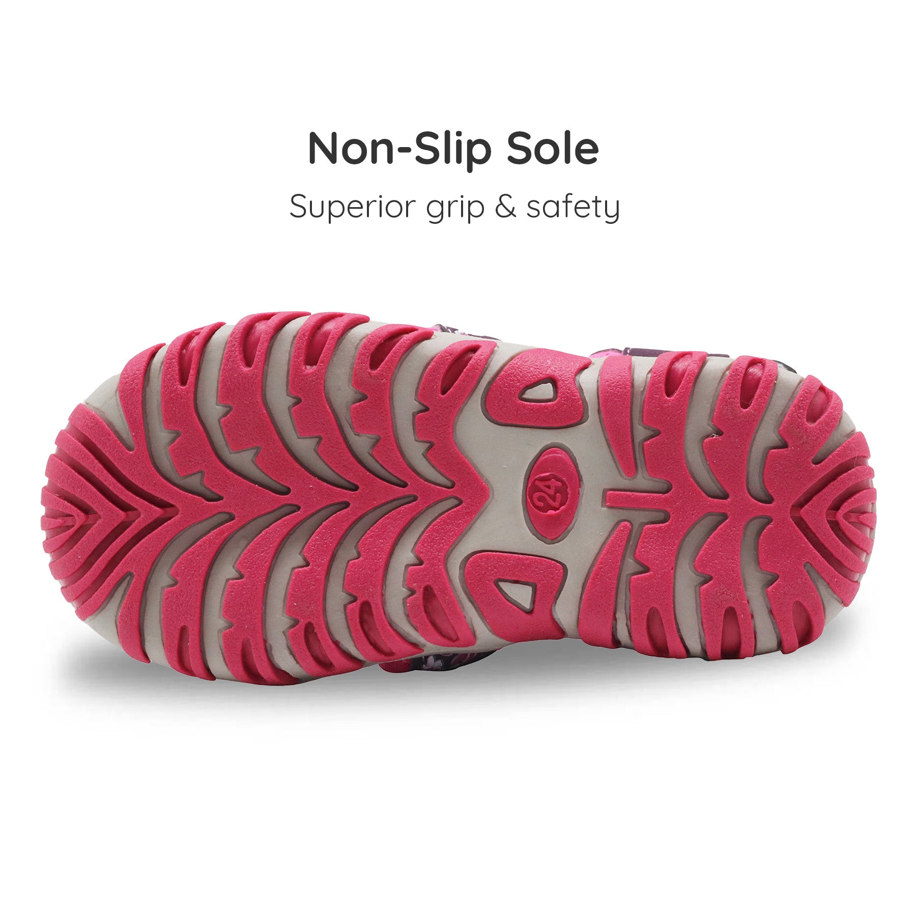 Apakowa Girls Sport Sandals with Arch Suppoer for Toddler Little Kid QDSFFAZ-Y607New-purple