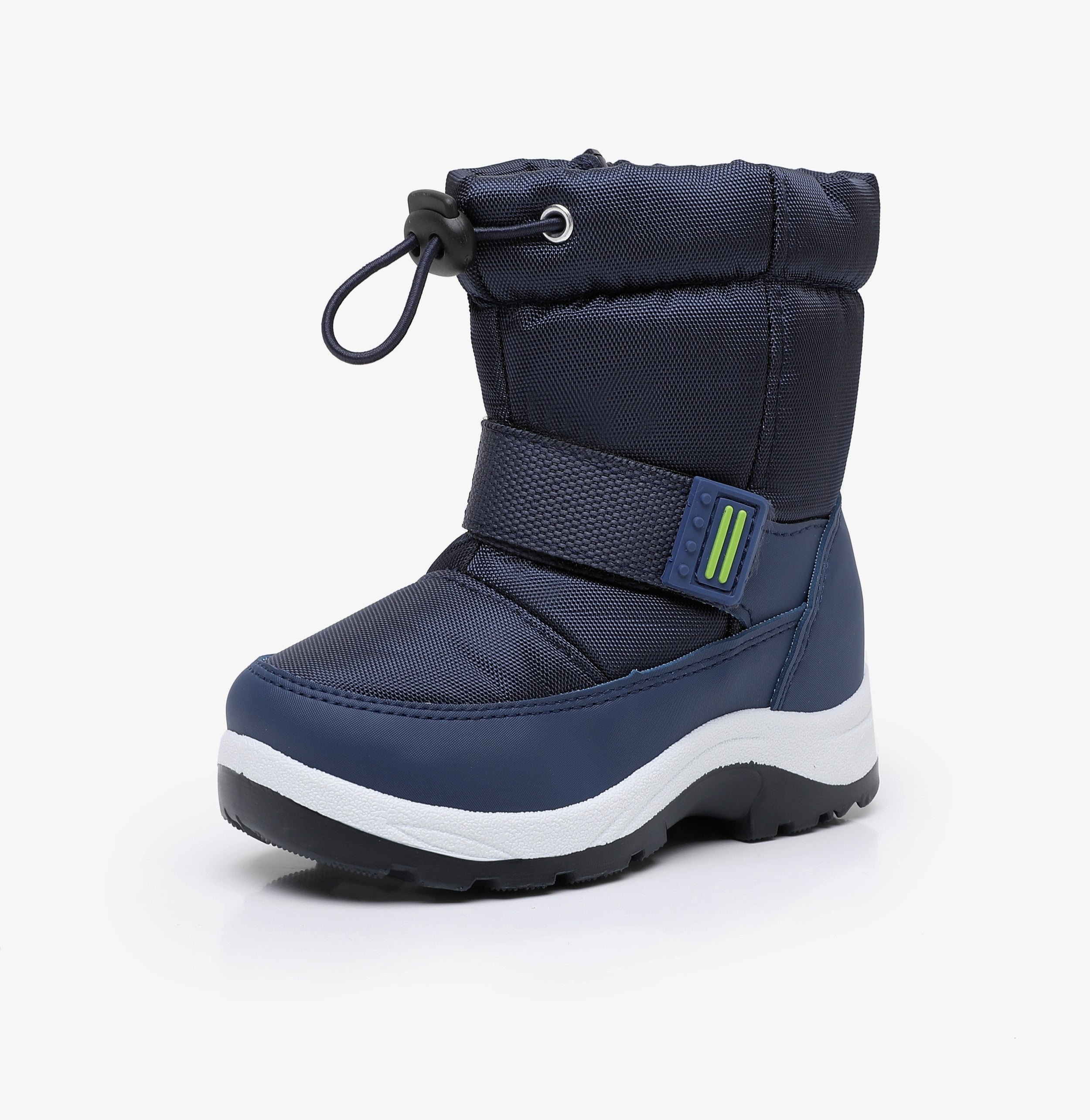 Apakowa Kids Boys Girls Snow Boots Waterproof Warm Winter Boots Slip Resistant (Toddler/Little Kid)-H0327-Navy