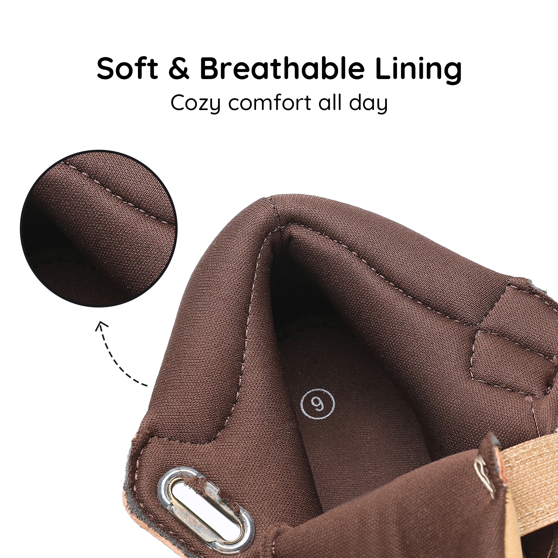 Apakowa Toddler Kids Boys Autumn Boots-DY360-Camel