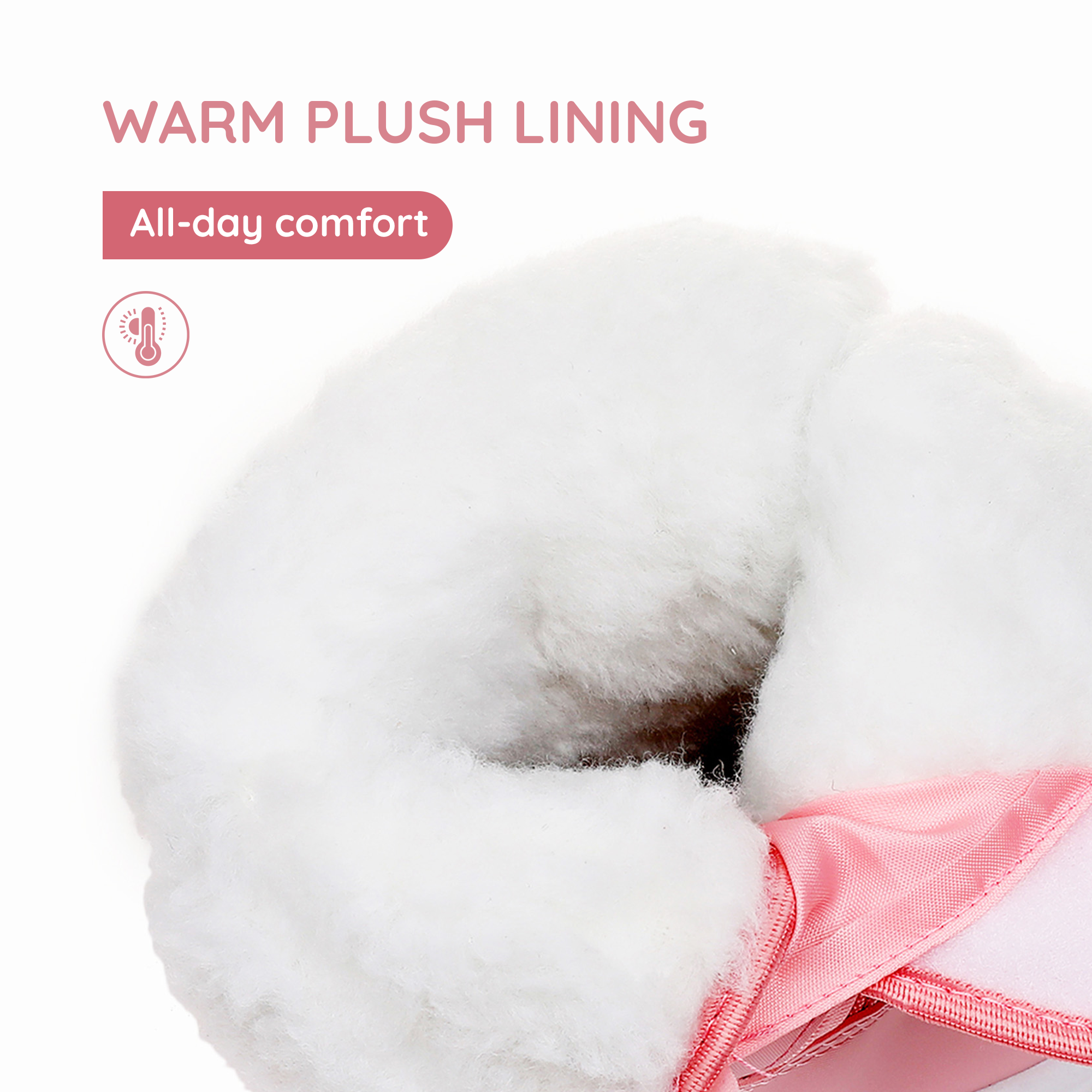 Apakowa Kids Boys Girls Cold Weather Water Resistant Winter Snow Boots (Toddler/Little Kid/Big Kid)-H7321-Pink