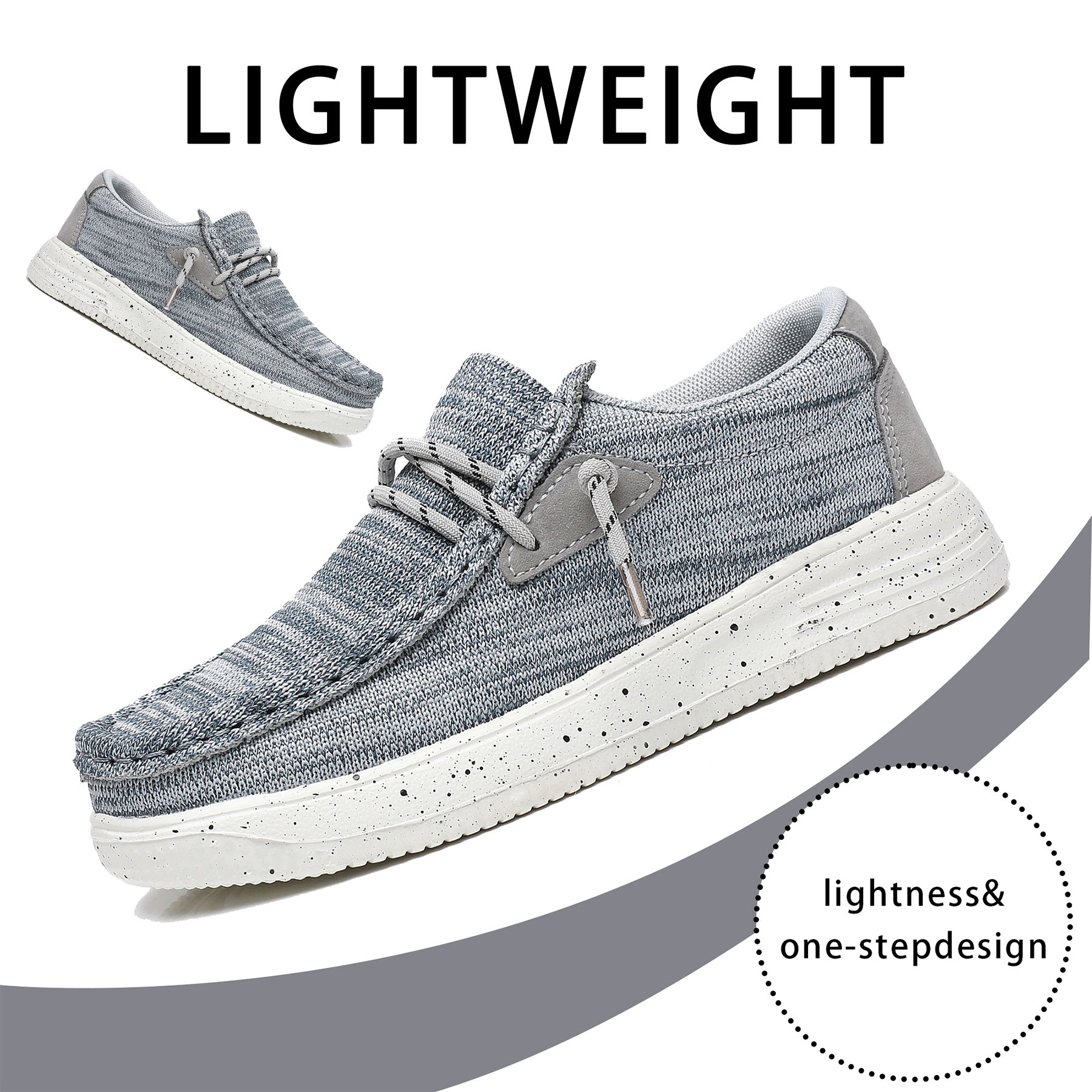 Apakowa Kids Boys Girls Slip On Loafers Boat Shoes for Toddler Little/Big Kid-XFQ127-Grey