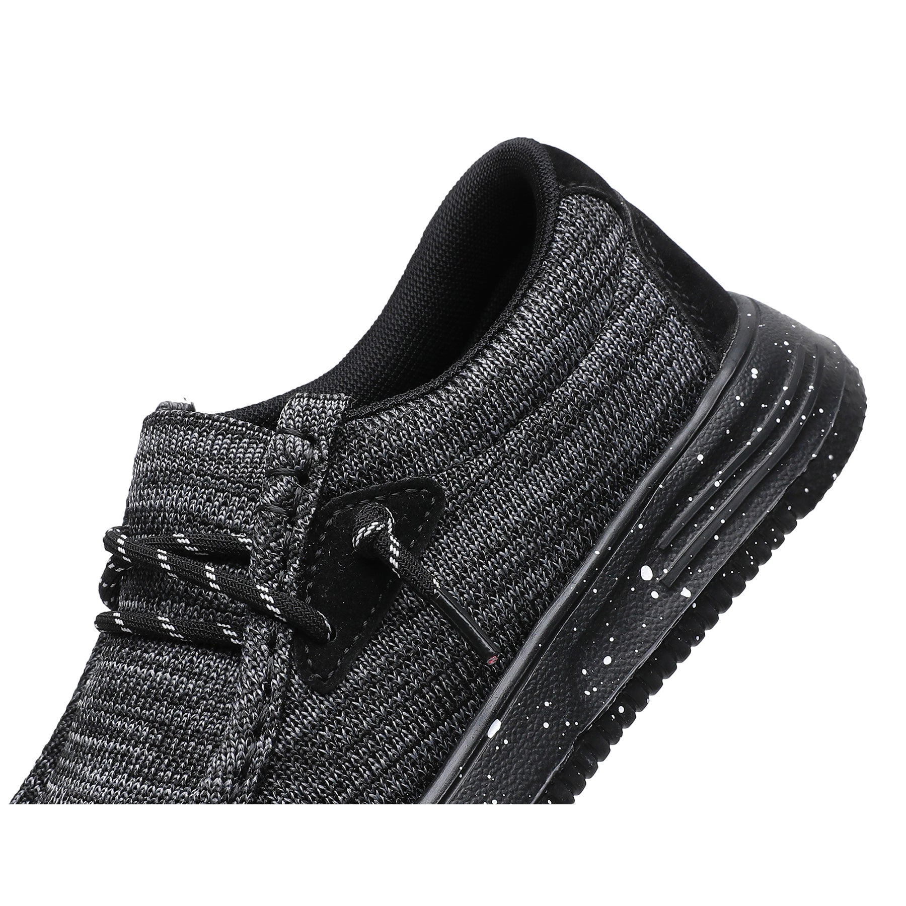 Apakowa Kids Boys Girls Slip On Loafers Boat Shoes for Toddler Little/Big Kid-XFQ127-Black