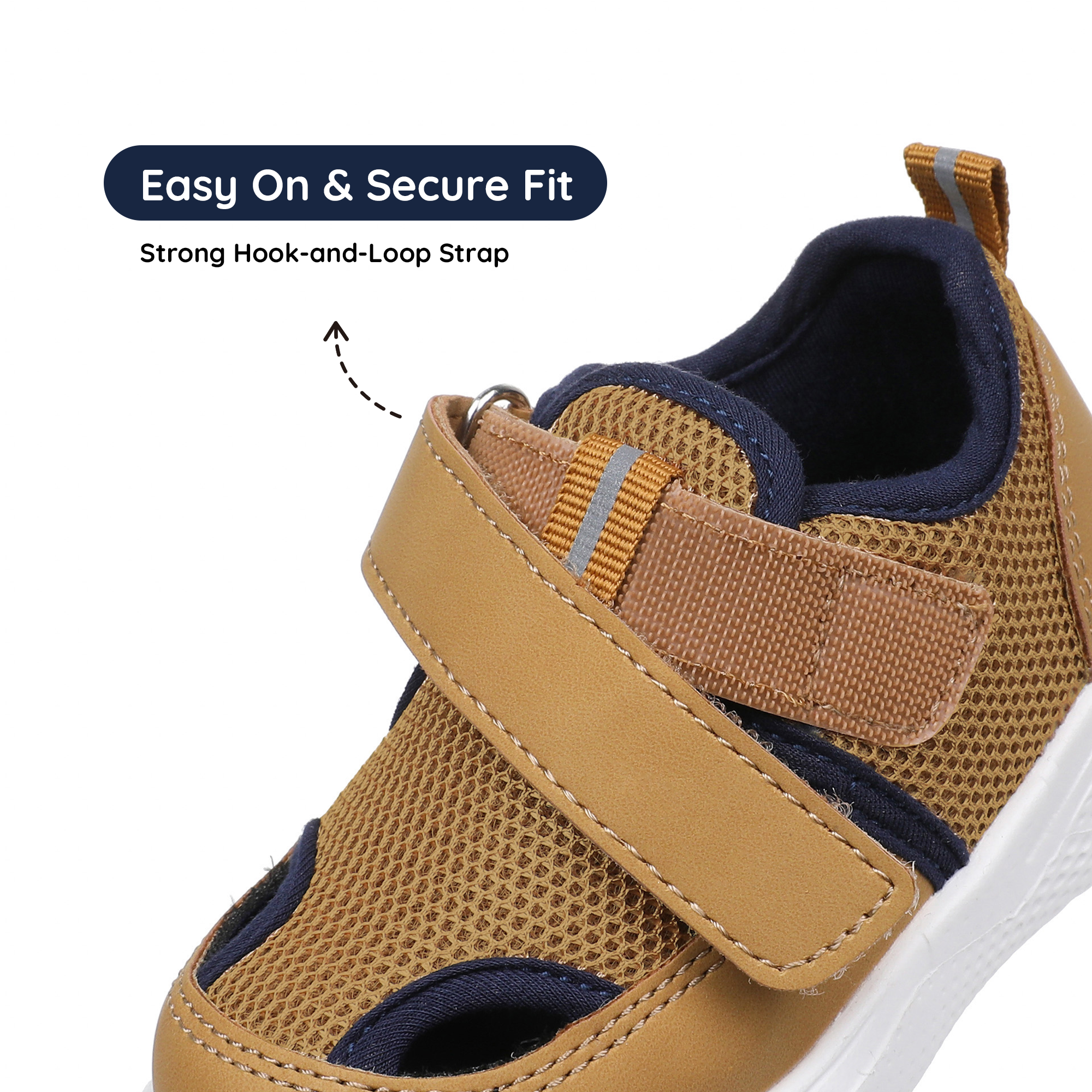 Blikcon Infant & Toddler Boys and Girls Closed-Toe Sandals – Breathable Mesh First Walker Shoes with Adjustable Strap, Lightweight Non-Slip Summer Shoes for 6–24 Months