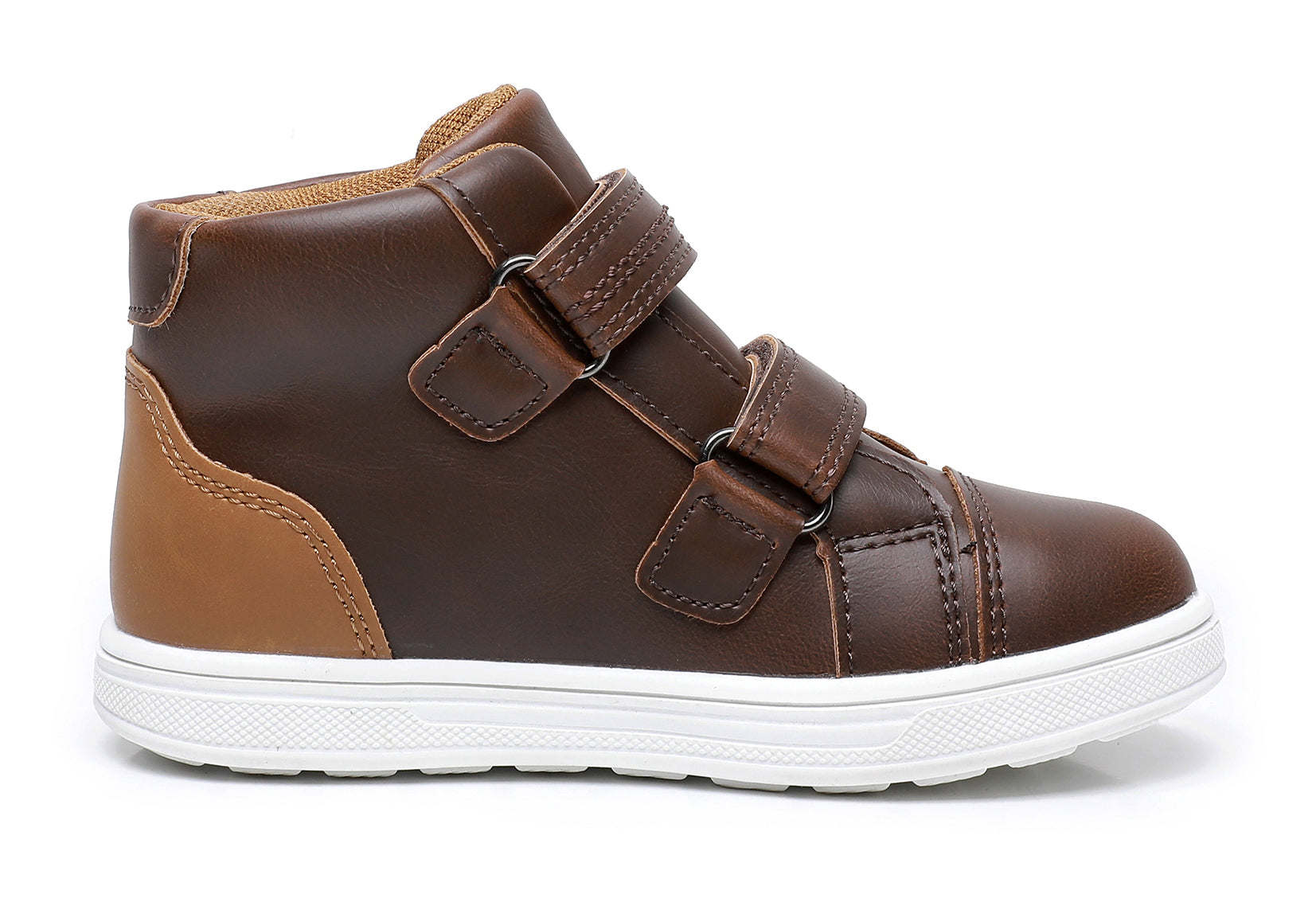 Apakowa Toddler Kids Boys Autumn Boots-DY1102-DarkBrown