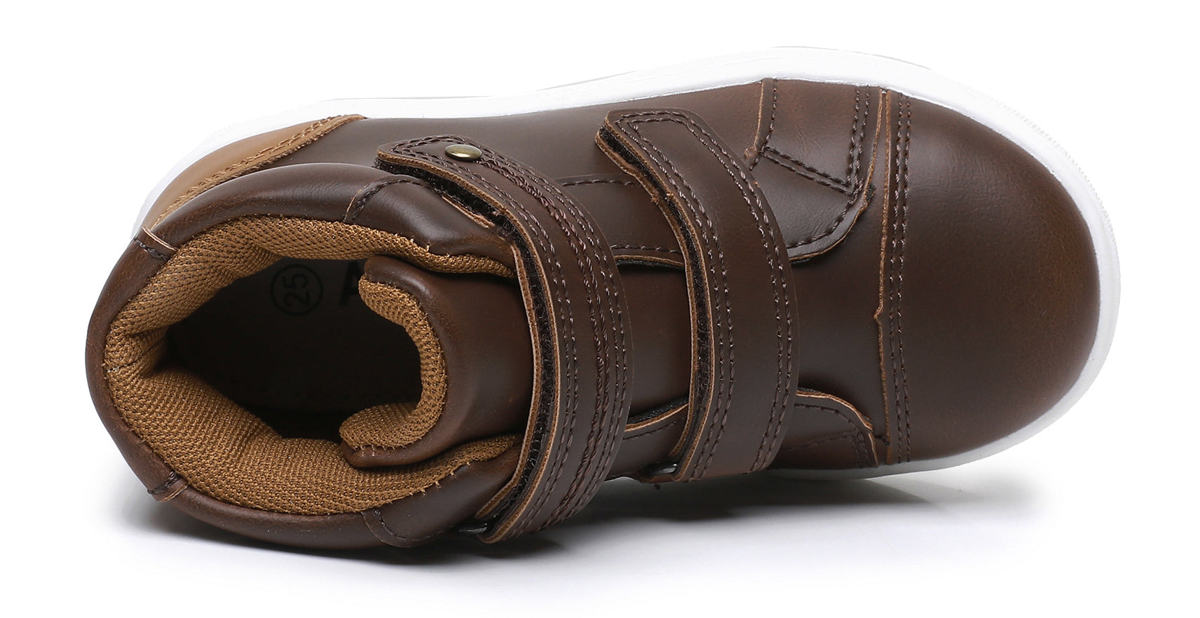 Apakowa Toddler Kids Boys Autumn Boots-DY1102-DarkBrown