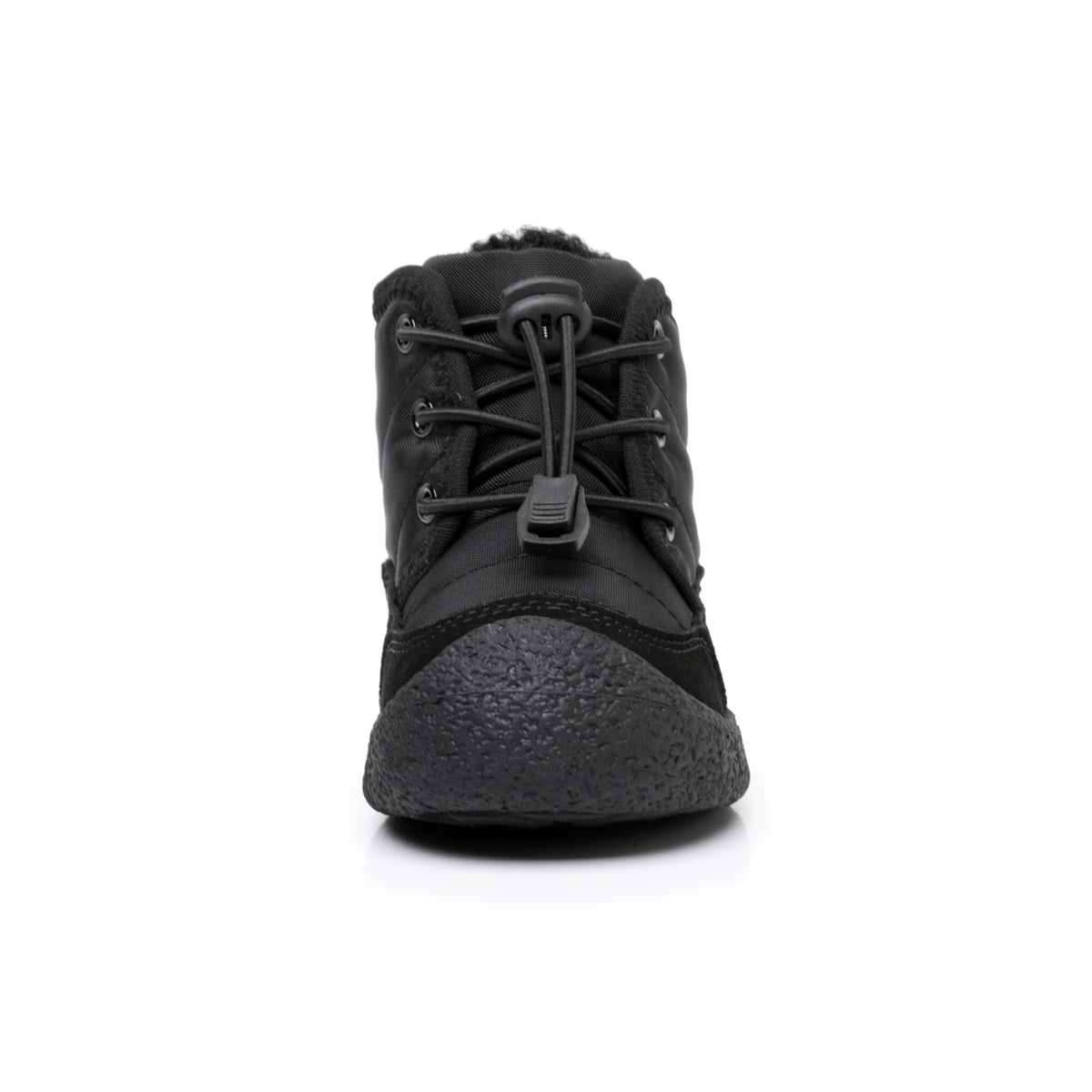 Apakowa Toddler Boys Girls Winter Snow Boots Warm Lining Water-Resistant-DY616-Black
