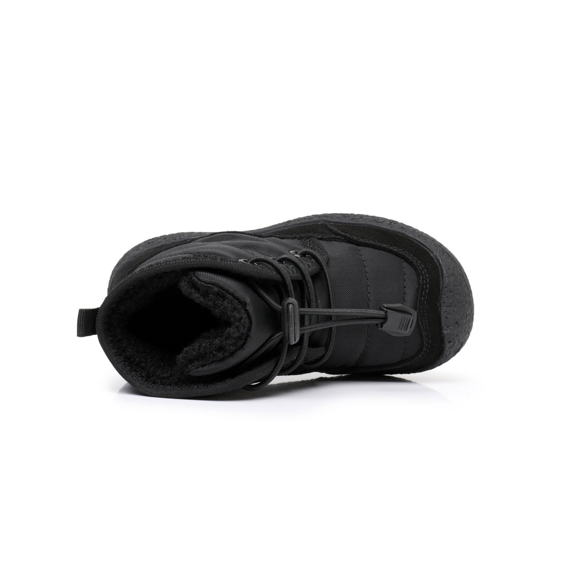 Apakowa Toddler Boys Girls Winter Snow Boots Warm Lining Water-Resistant-DY616-Black