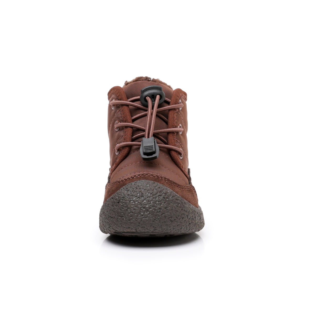 Apakowa Toddler Boys Girls Winter Snow Boots Warm Lining Water-Resistant-DY616-Brown