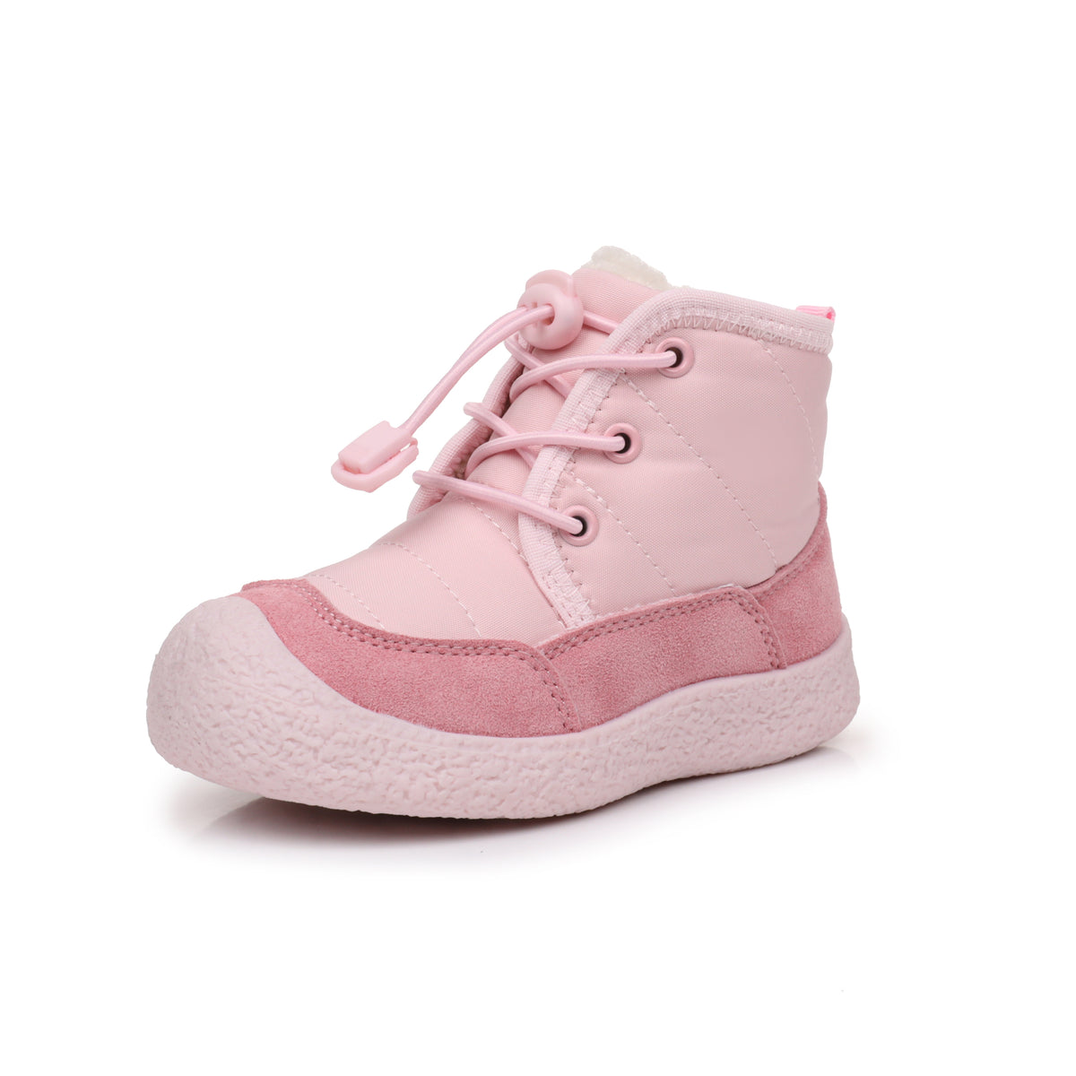 Apakowa Toddler Boys Girls Winter Snow Boots Warm Lining Water-Resistant-DY616-Pink