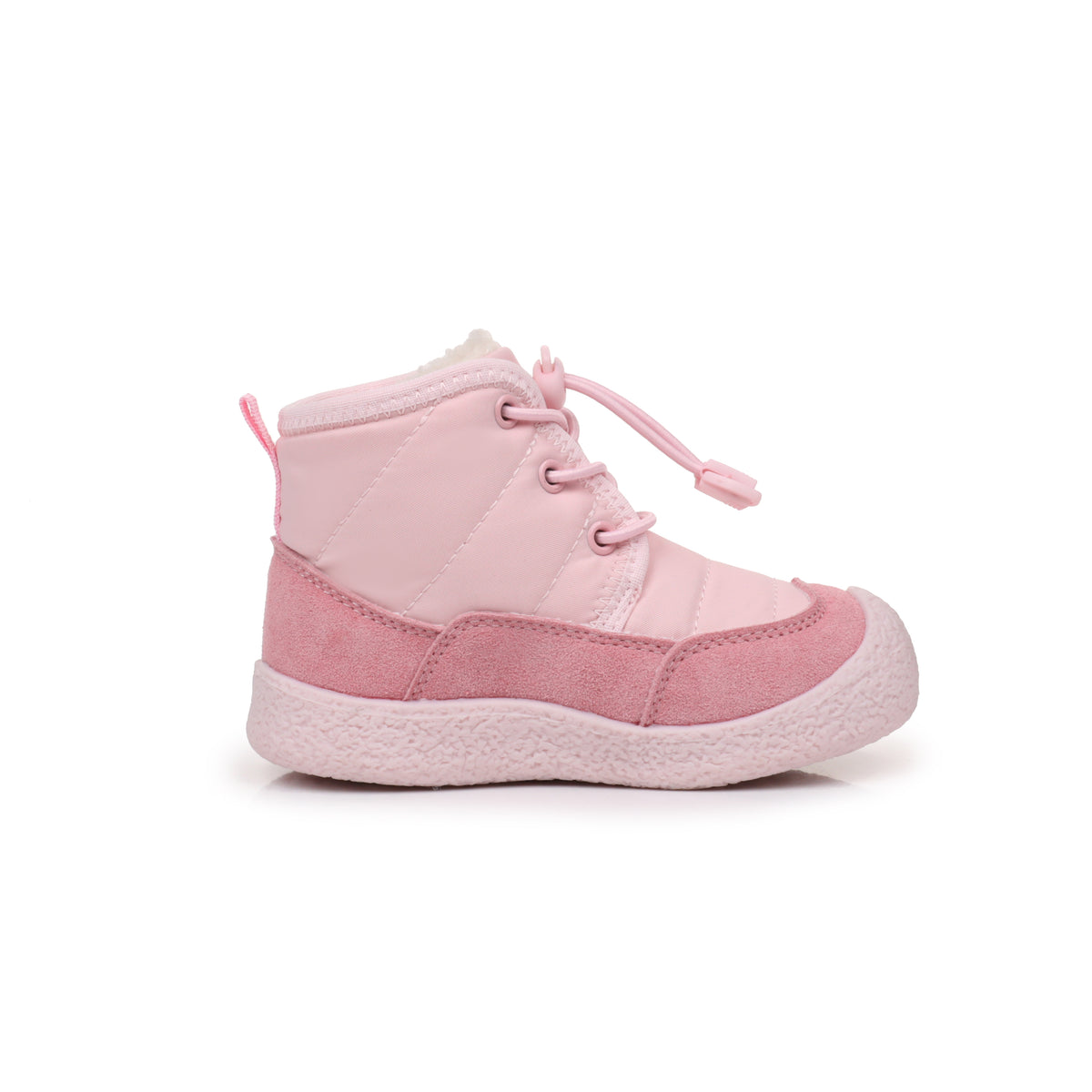 Apakowa Toddler Boys Girls Winter Snow Boots Warm Lining Water-Resistant-DY616-Pink