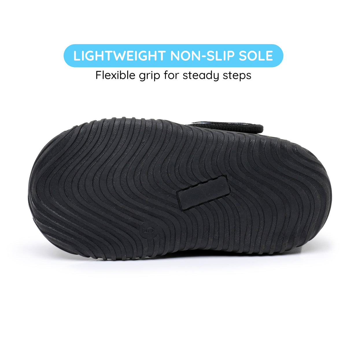 Apakowa Baby Toddler Boys Girls Warm Winter Snow Boots Water-Resistant-DY831-Black