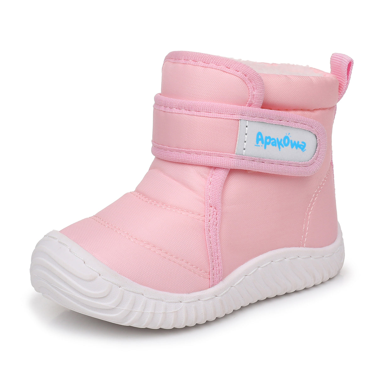 Apakowa Baby Toddler Boys Girls Warm Winter Snow Boots Water-Resistant-DY831-Pink