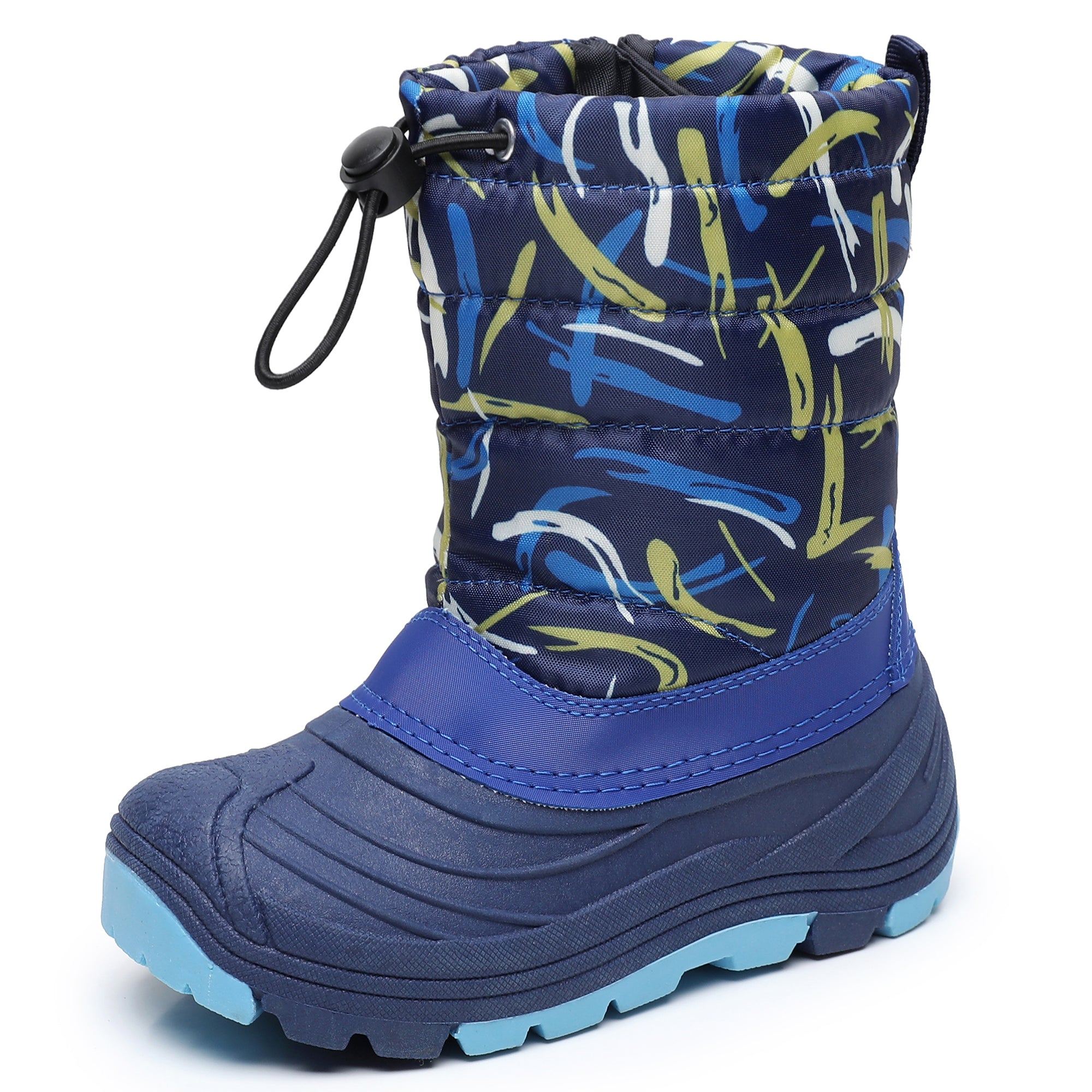 Blikcon Unisex-Child Outdoor Waterproof Winter Snow Boots (Toddler/Little Kid)-H0325-Blue