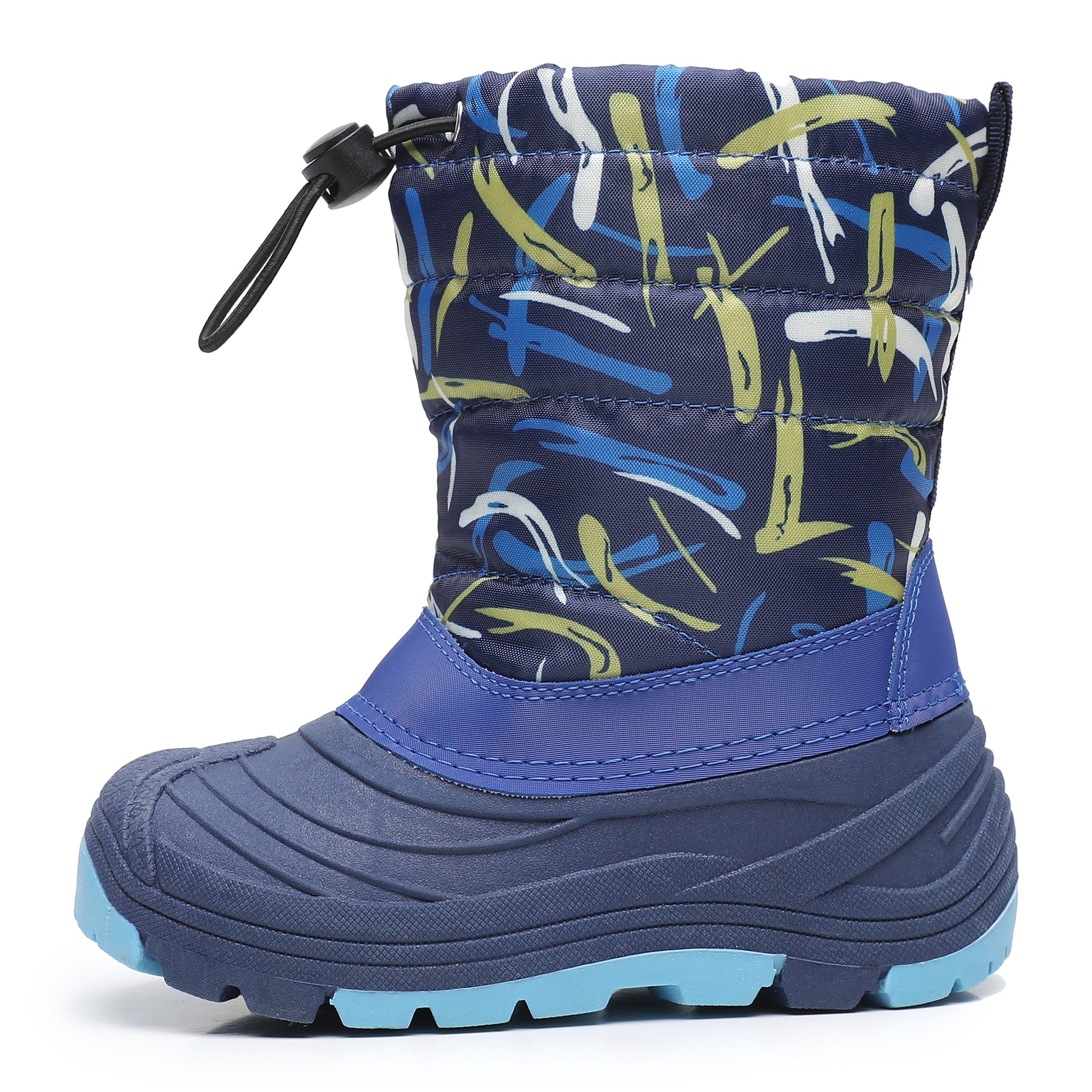 Blikcon Unisex-Child Outdoor Waterproof Winter Snow Boots (Toddler/Little Kid)-H0325-Blue