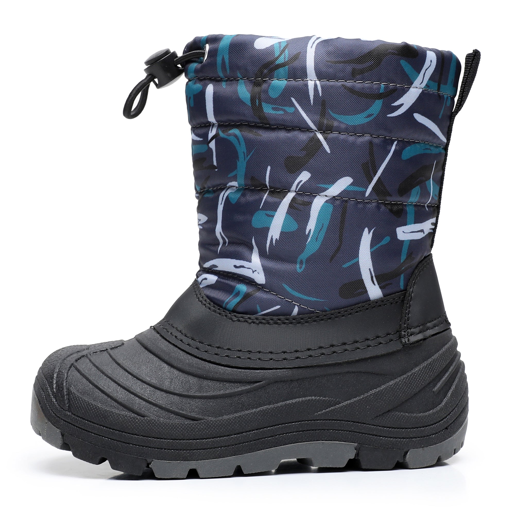 Blikcon Unisex-Child Outdoor Waterproof Winter Snow Boots (Toddler/Little Kid)-H3250-Grey