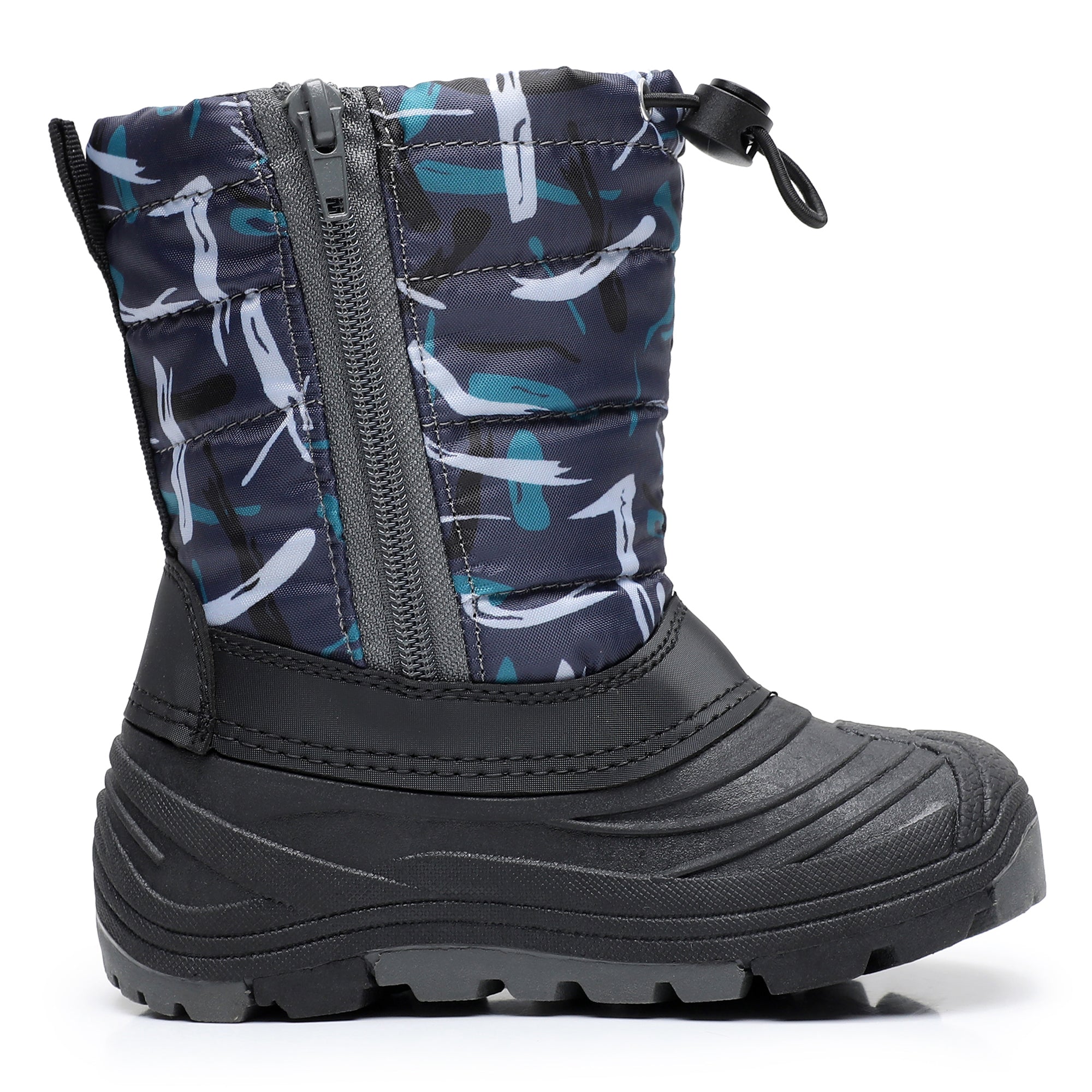 Blikcon Unisex-Child Outdoor Waterproof Winter Snow Boots (Toddler/Little Kid)-H3250-Grey