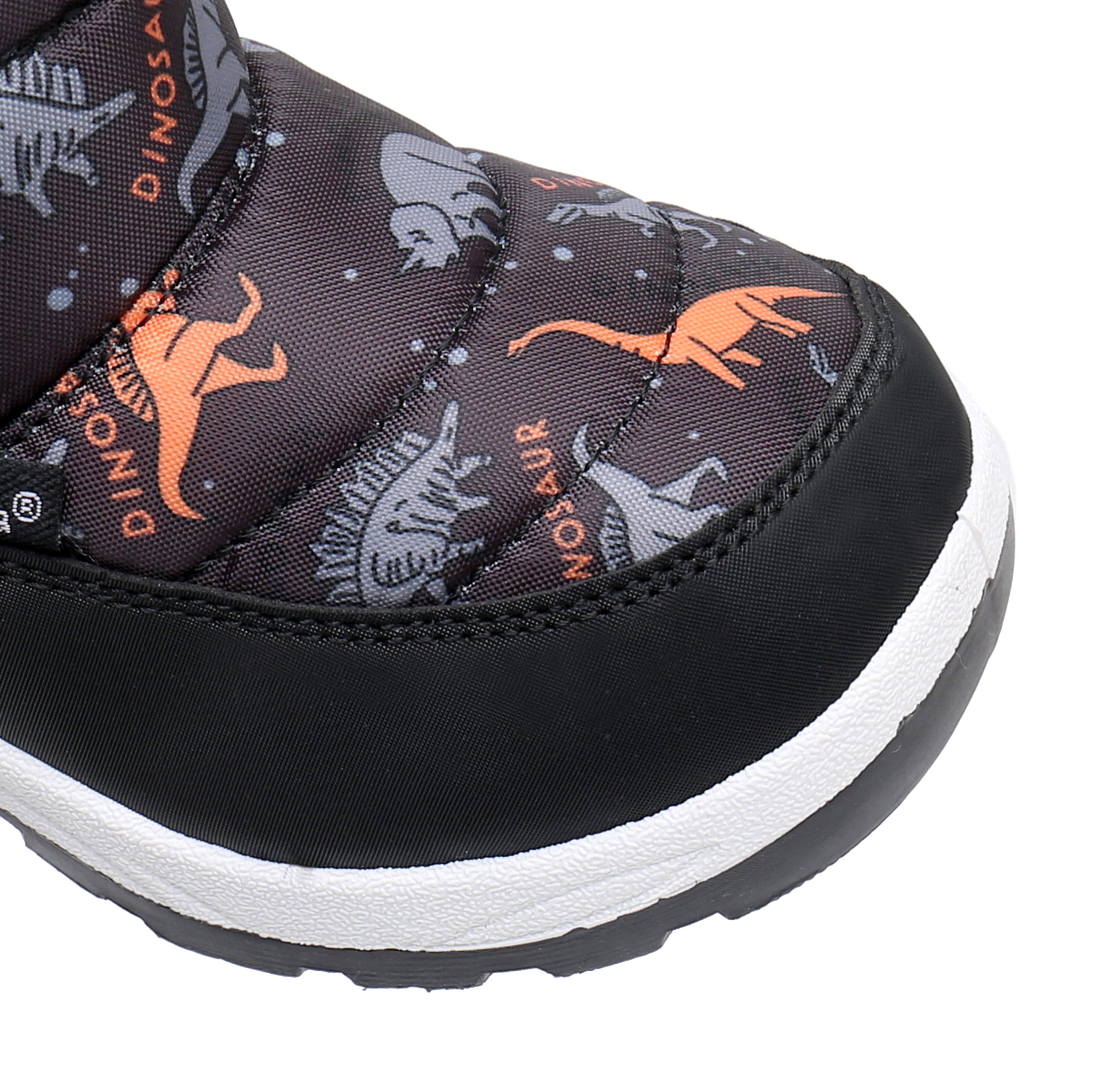 Blikcon Boys Girls Snow Boots Water Resistance Cold Weather Winter Boots-HDL010-BlackDinosaur
