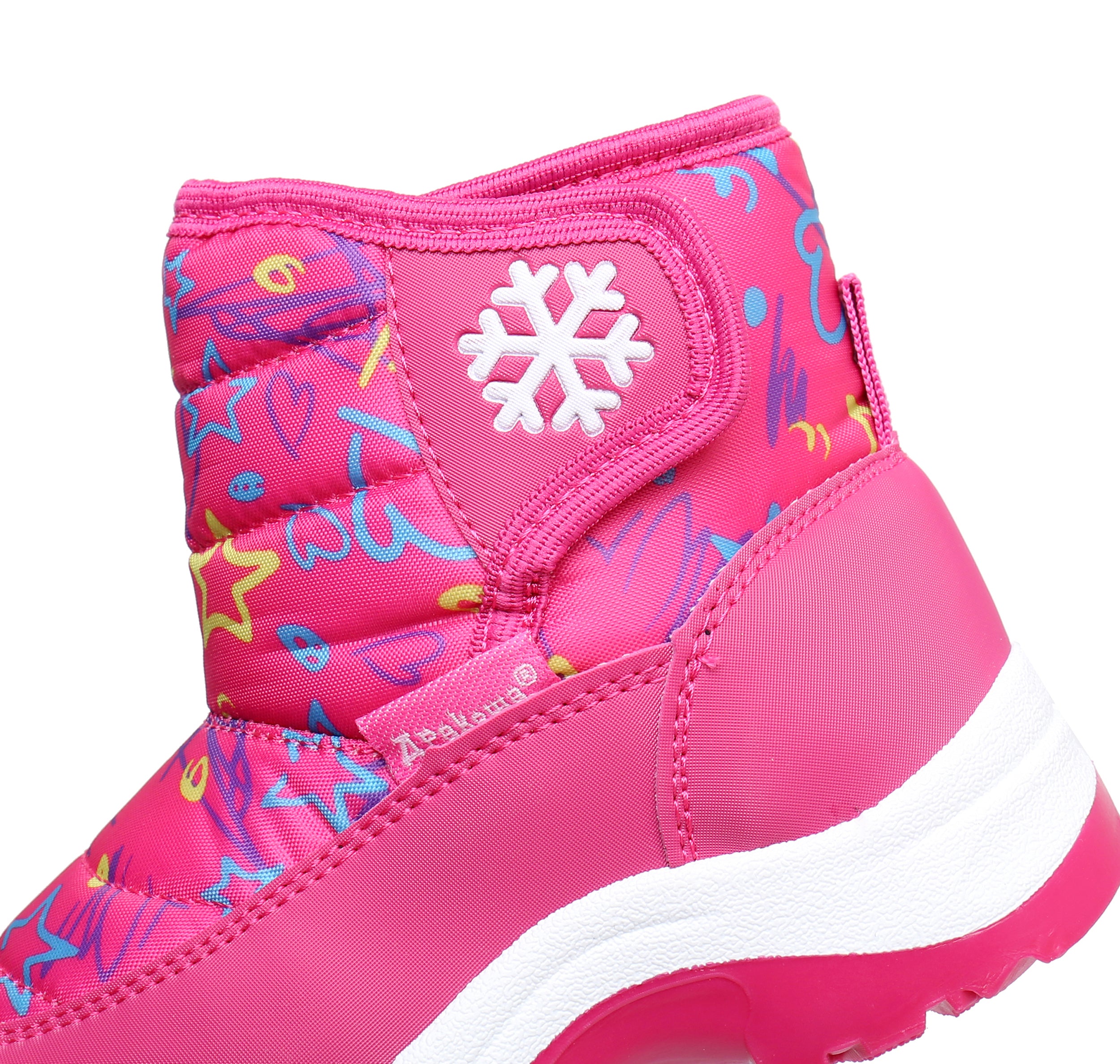 Blikcon Boys Girls Snow Boots Water Resistance Cold Weather Winter Boots-HDL010-PeachStar