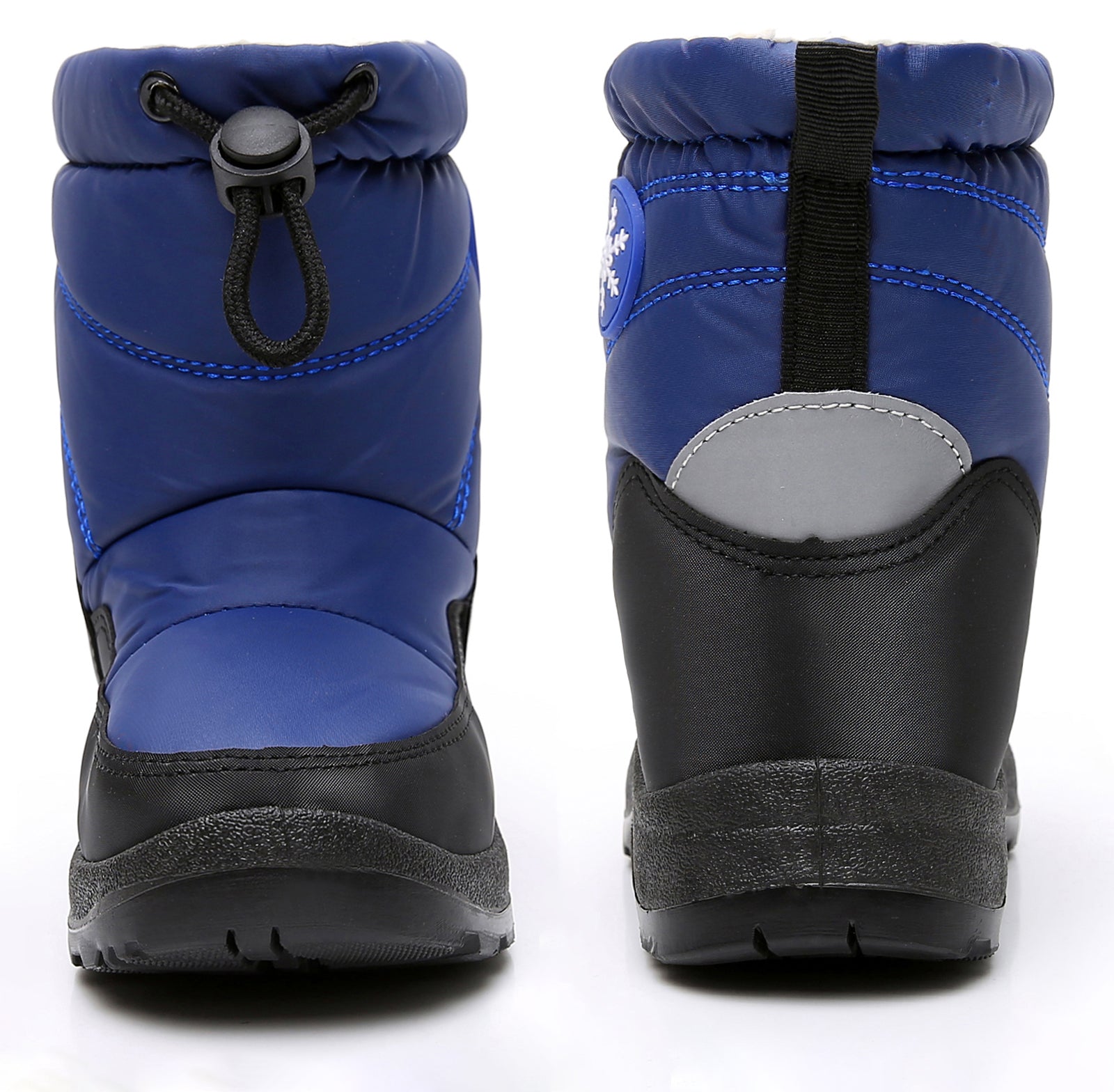 Apakowa Boys Snow Boots Outdoor Cold Weather Winter Boots (Toddler/Little Kid)-HDL011-Rblue