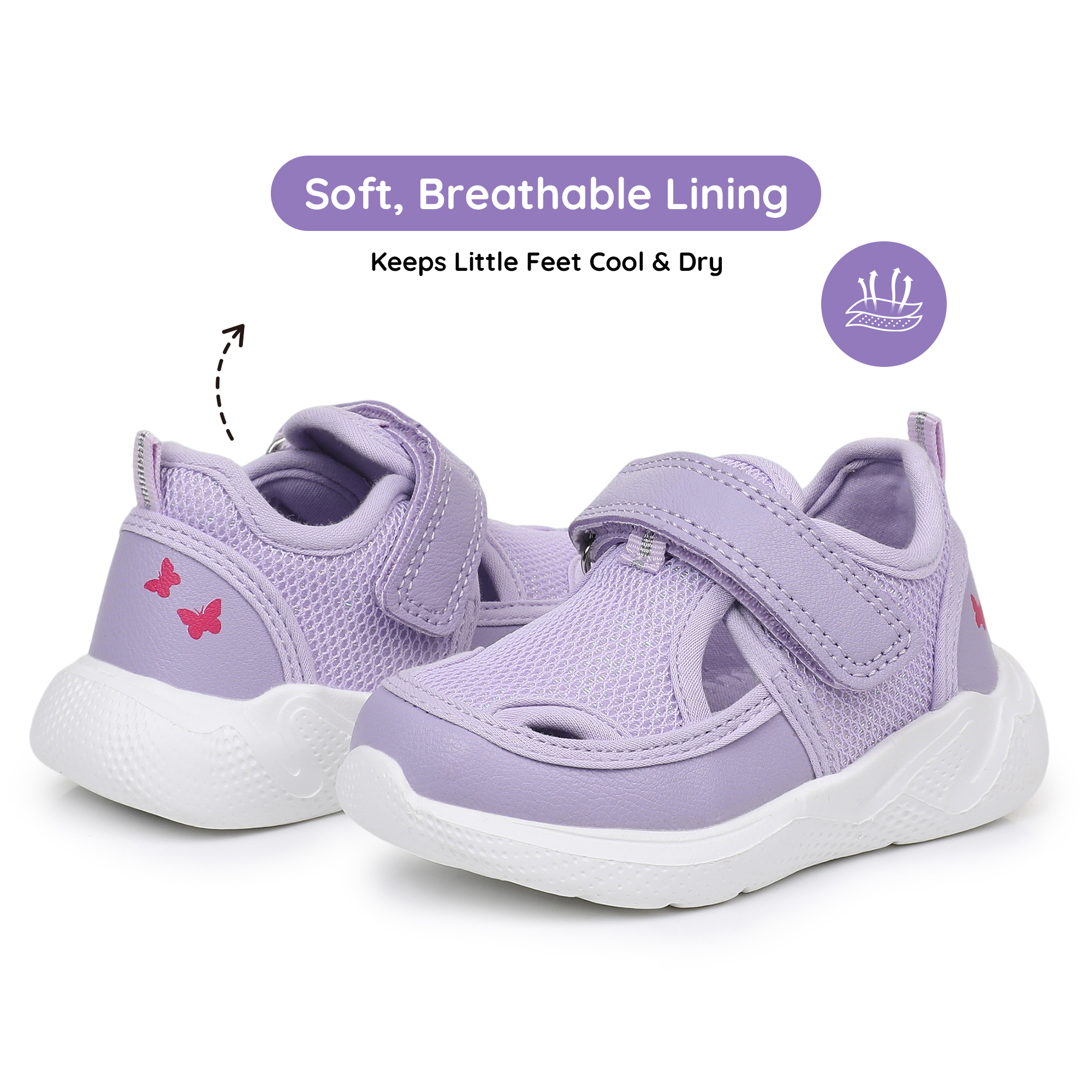 Blikcon Infant & Toddler Boys and Girls Closed-Toe Sandals – Breathable Mesh First Walker Shoes with Adjustable Strap, Lightweight Non-Slip Summer Shoes for 6–24 Months