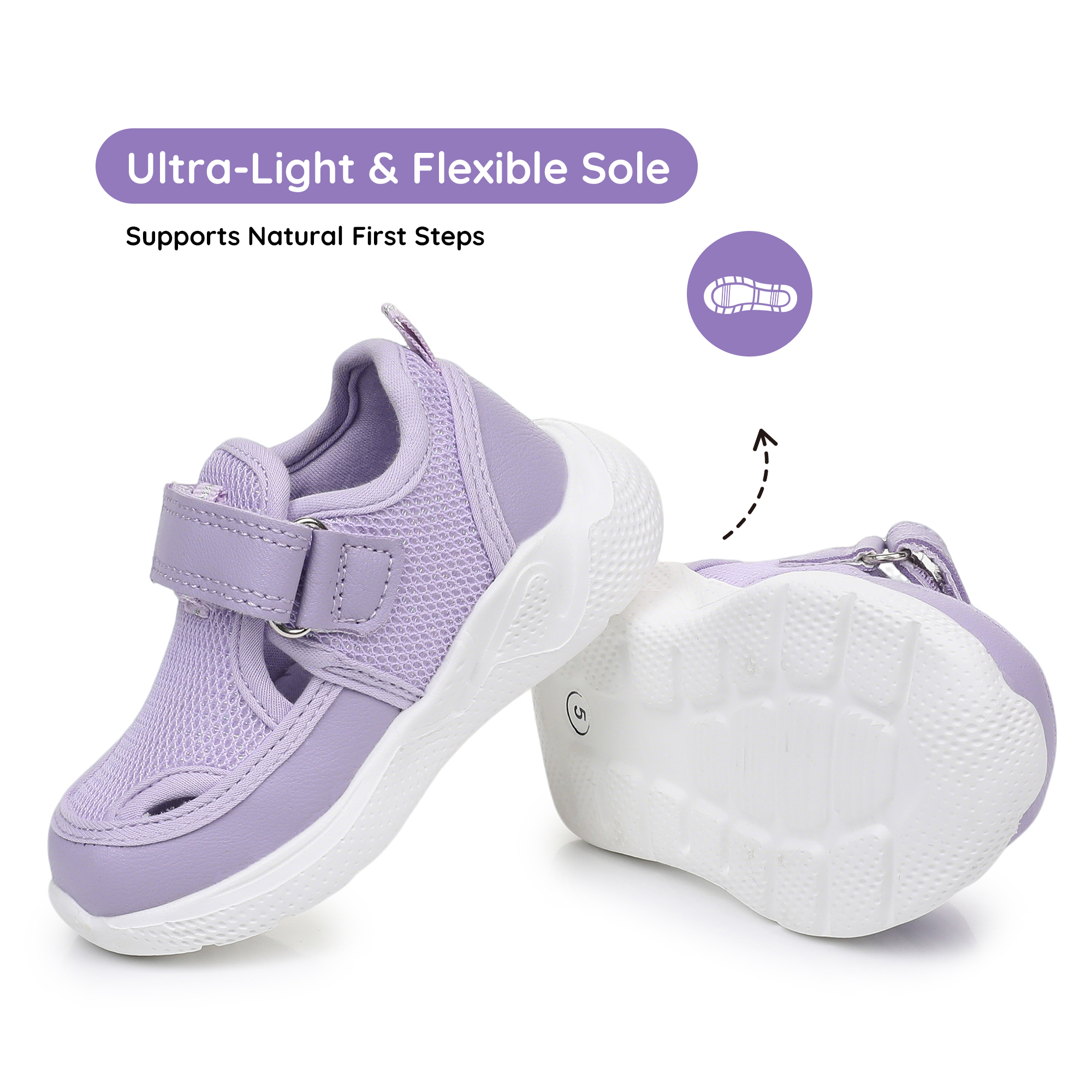 Blikcon Infant & Toddler Boys and Girls Closed-Toe Sandals – Breathable Mesh First Walker Shoes with Adjustable Strap, Lightweight Non-Slip Summer Shoes for 6–24 Months