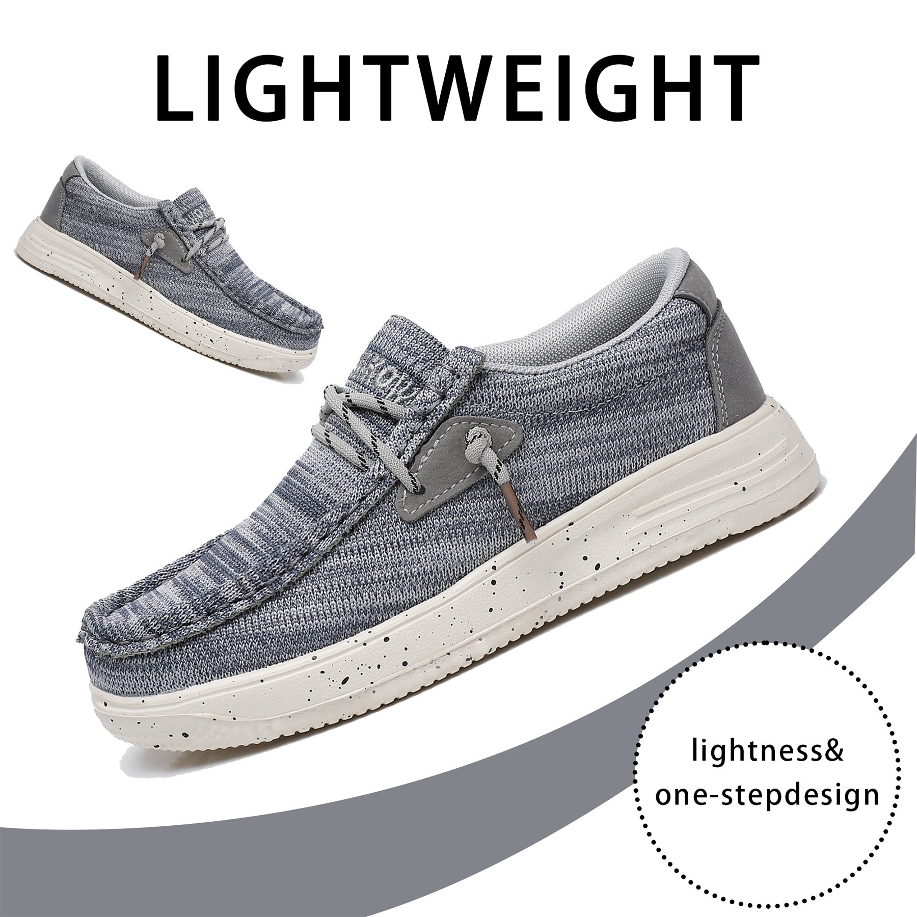 Apakowa Kids Boys Girls Loafers Slip-On Casual Walking Shoes-XFQ627-BlueGrey