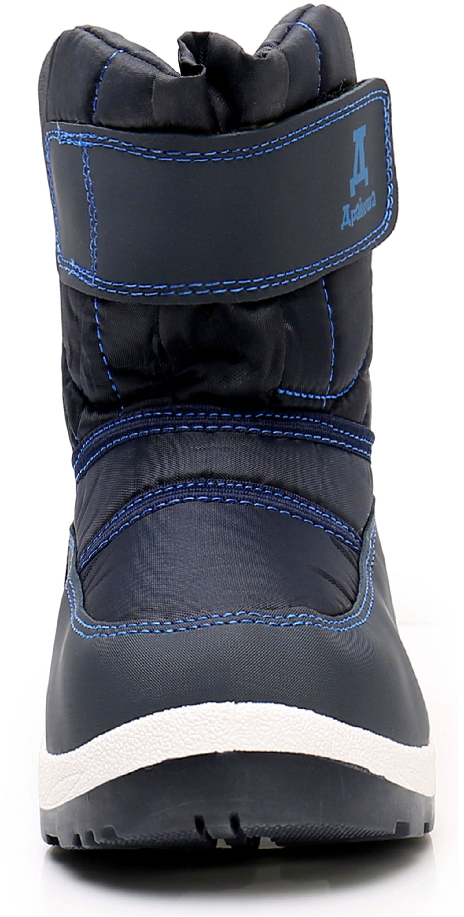 Apakowa New Kids Boys Cold Weather Snow Boots (Toddler/Little Kid)-HDL06-navy