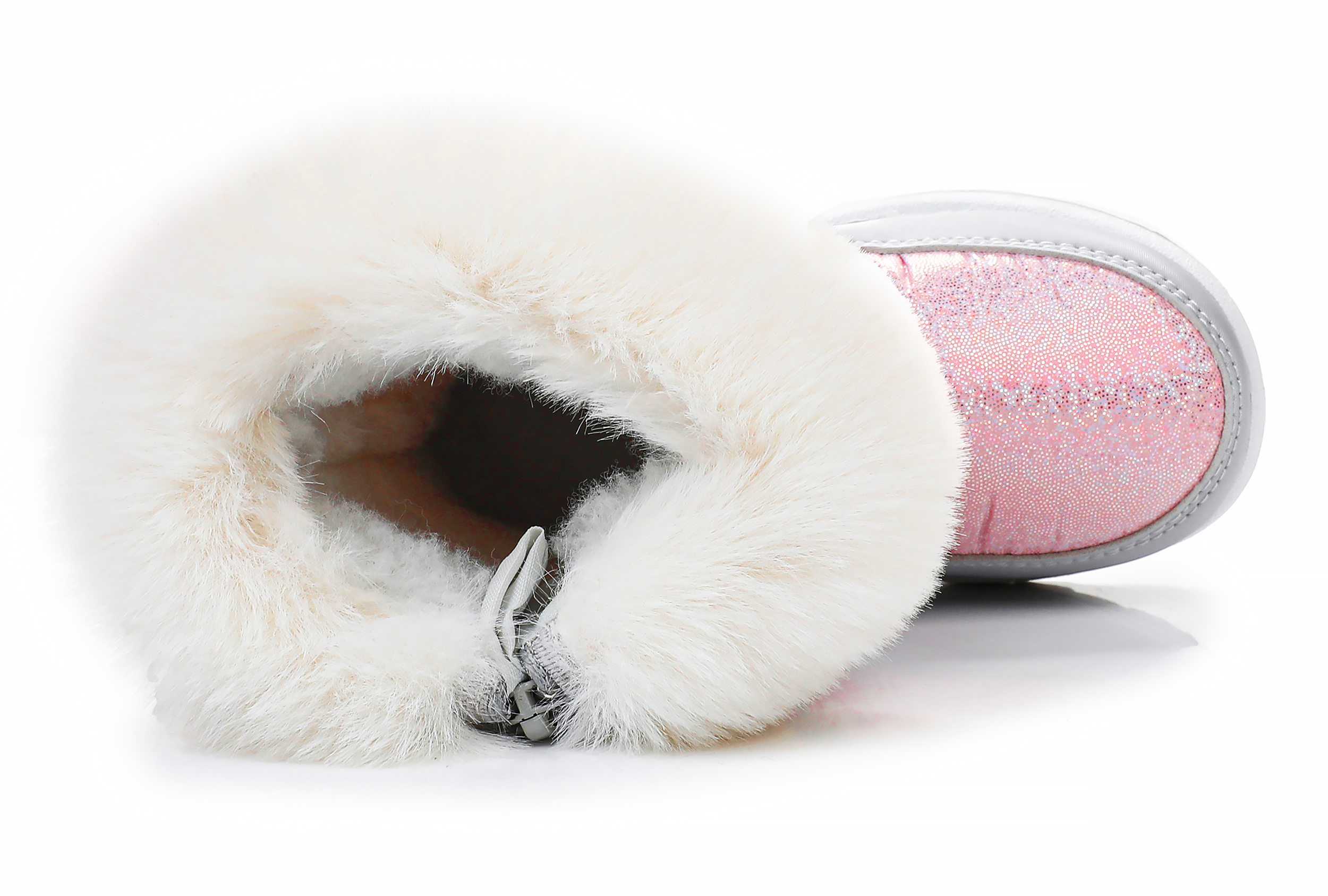 Apakowa Kids Girls Insulated Lined Winter Warm Snow Boots (Toddler/Little Kid)-H7322-Pink