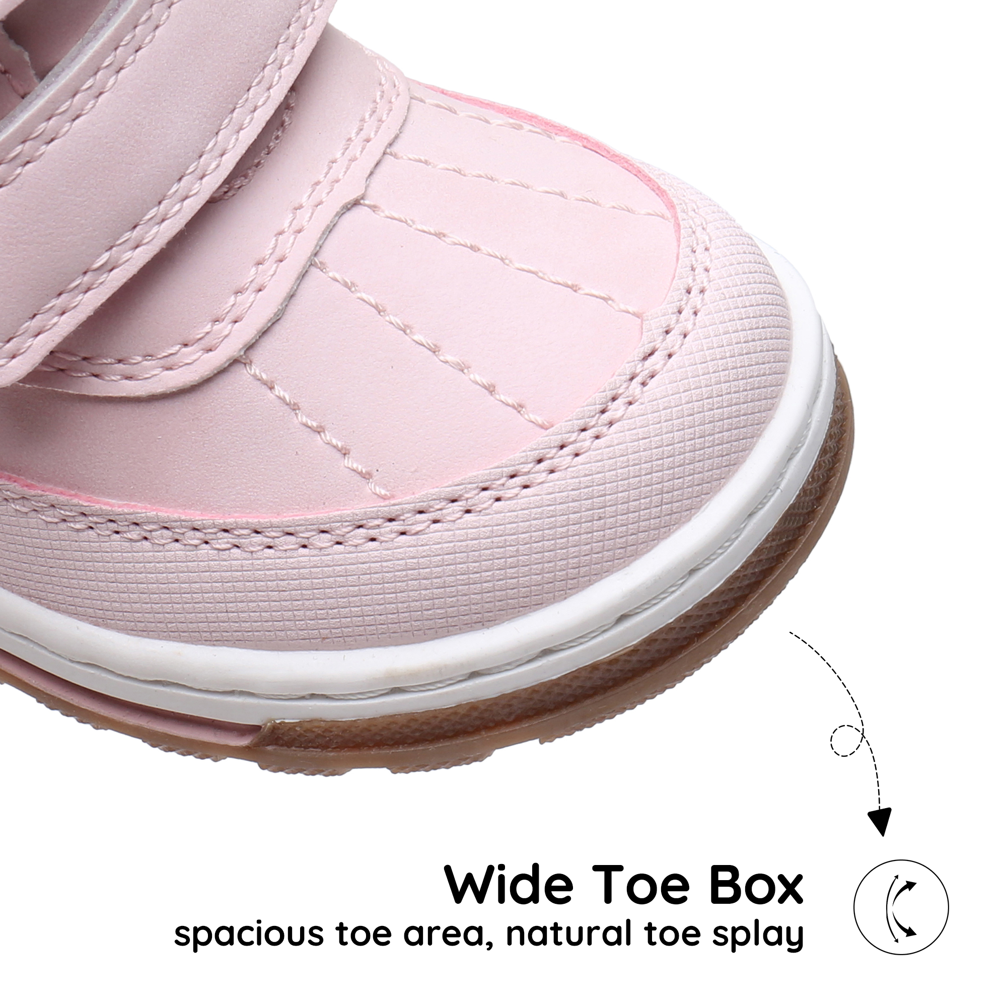 Blikcon Girls Boots Toddler Girls Fall Winter Boots Outdoor with Hook and Loop (Toddler/Little Kid)-BLK-35217-Pink